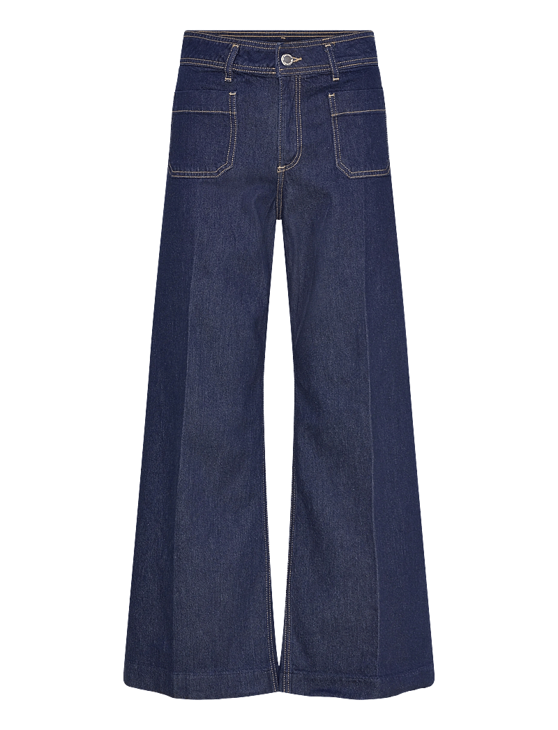 Mango - Wide leg jeans with pockets - wide leg jeans - open blue - 1