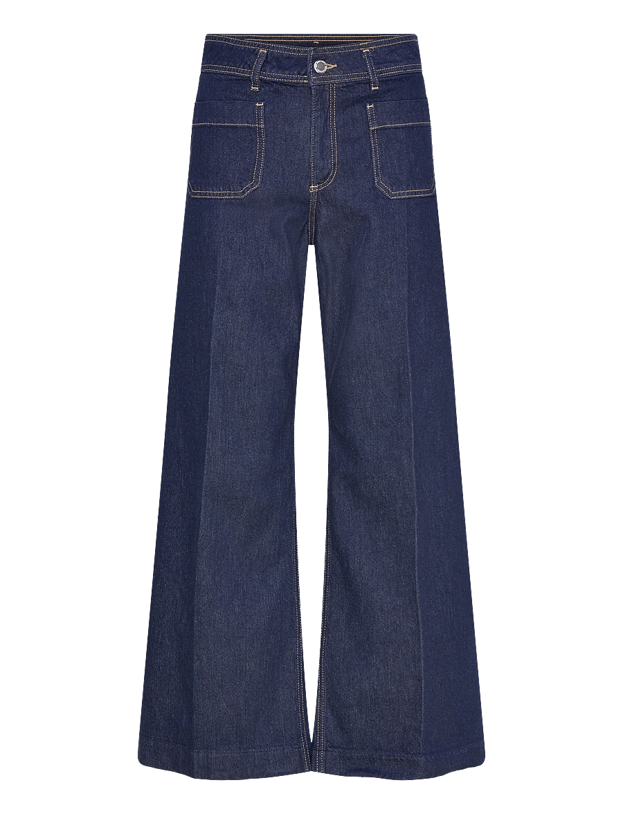 Mango - Wide leg jeans with pockets - brede jeans - open blue - 1