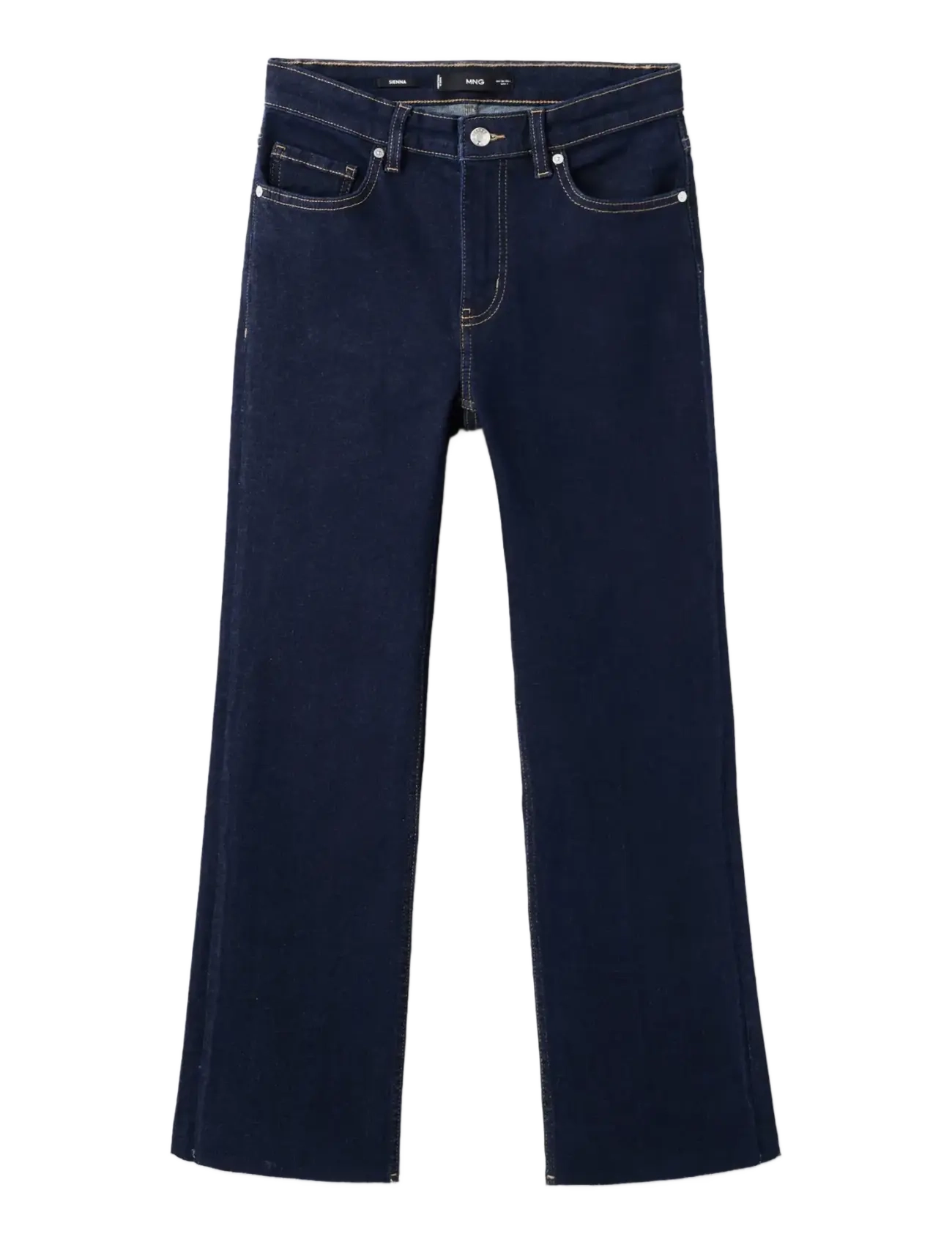 Mango Sienna flared cropped jeans - Jeans - OPEN BLUE / navy