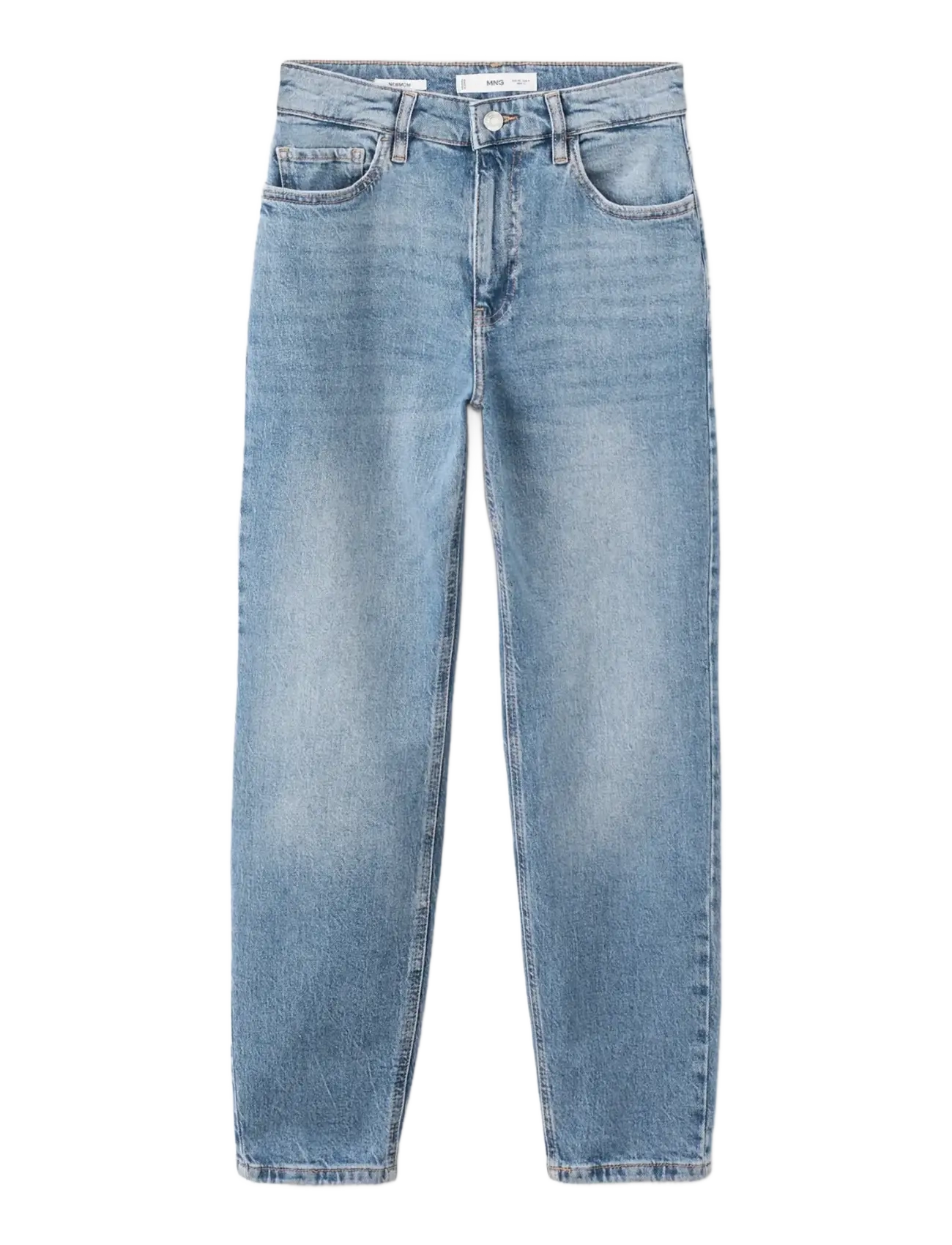 Mango Newmom comfort high-rise jeans - Mom jeans - OPEN BLUE / blue