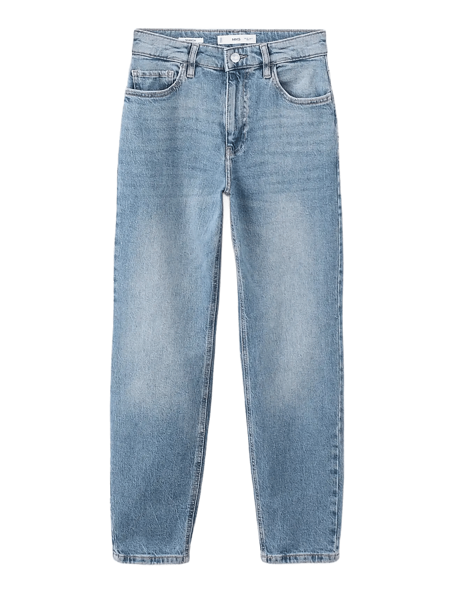 Mango - Newmom comfort high-rise jeans - open blue - 1