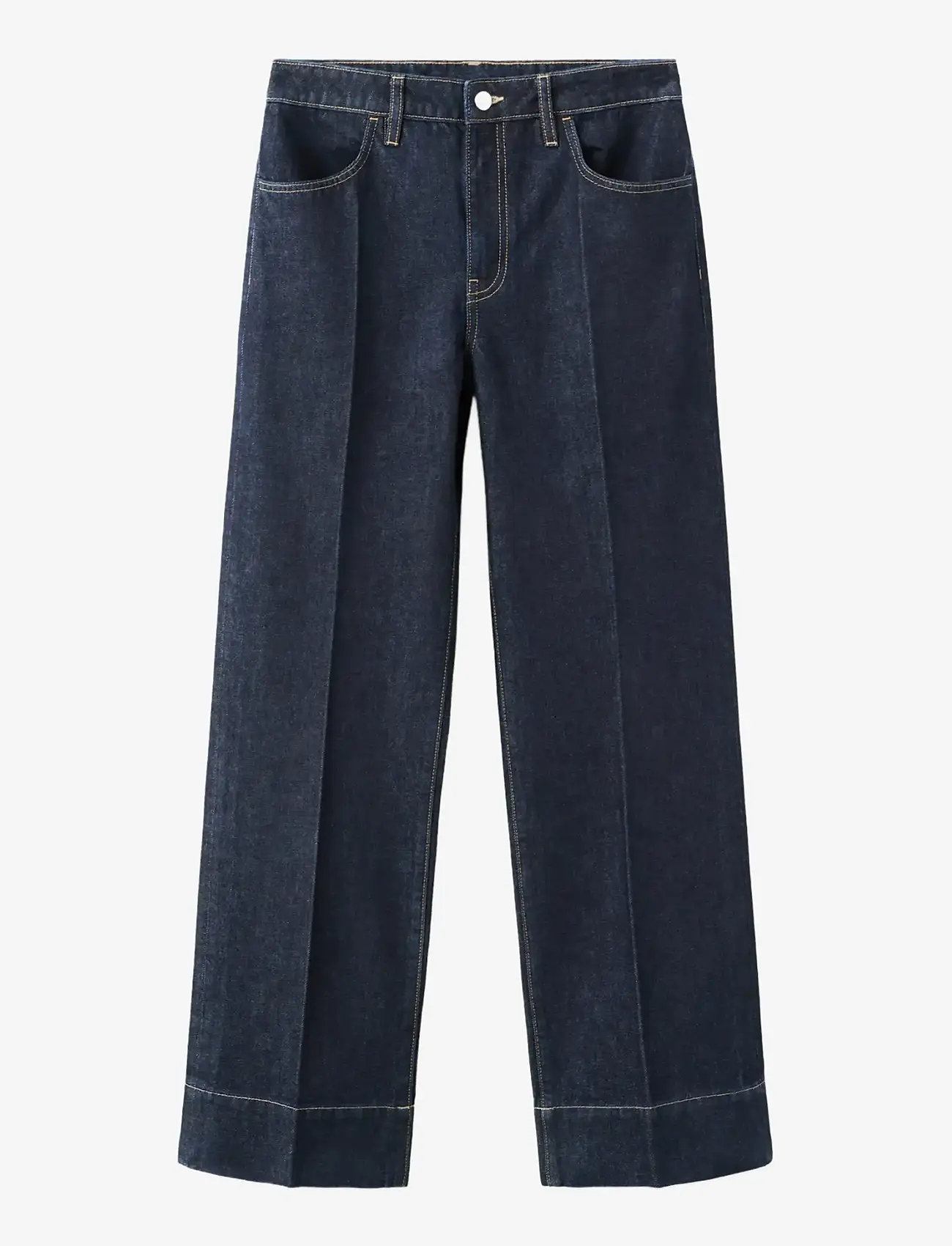 Mango - Straight-leg jeans with seam stitching - raka jeans - open blue - 1