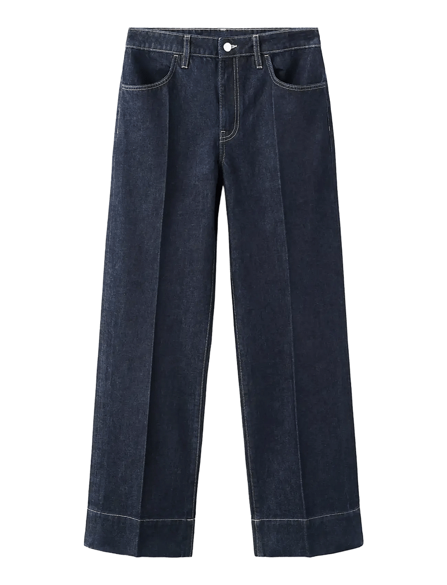 Mango - Straight-leg jeans with seam stitching - raka jeans - open blue - 1