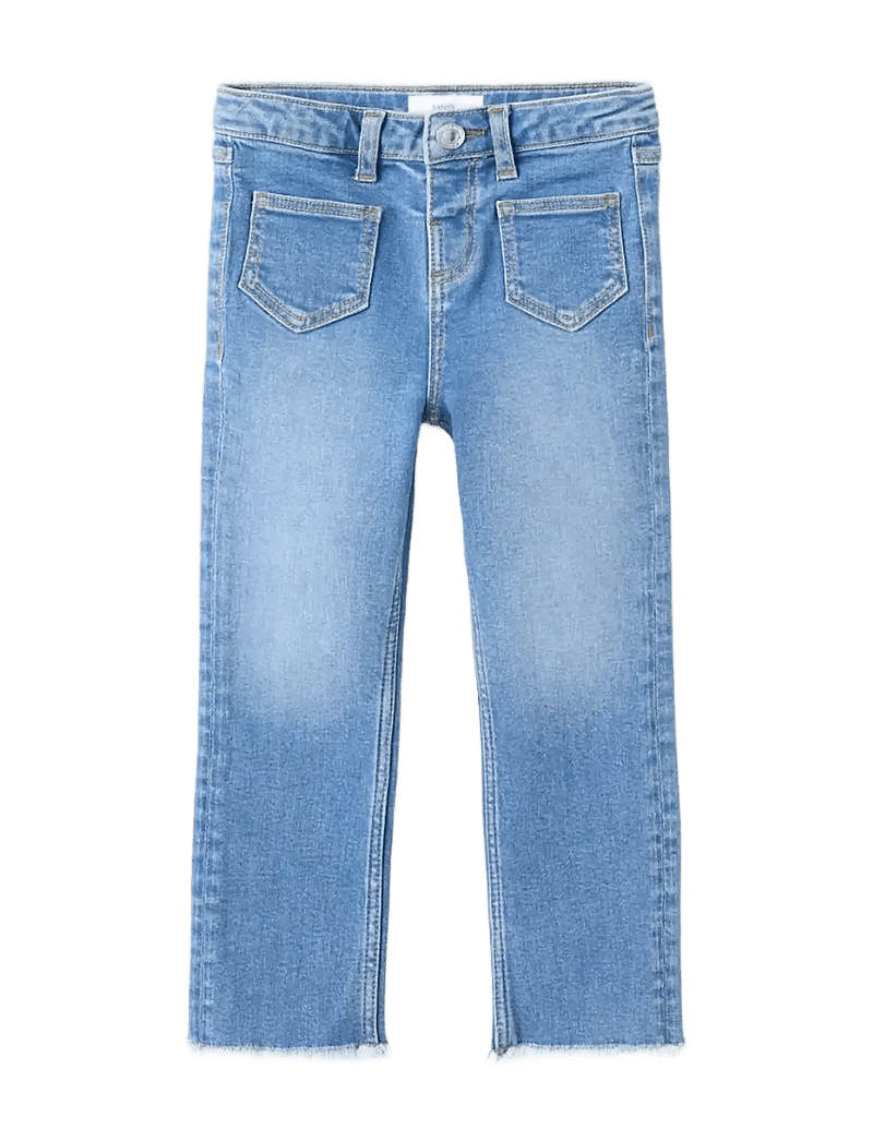 Mango - Frayed low-rise skinny jeans - skinny jeans - open blue - 1