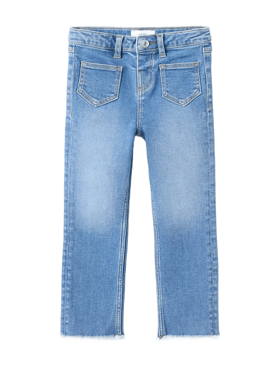 Mango - Frayed low-rise skinny jeans - skinny jeans - open blue - 1