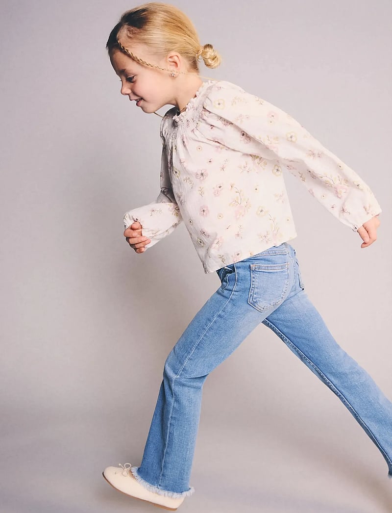 Mango - Frayed low-rise skinny jeans - skinny jeans - open blue - 0