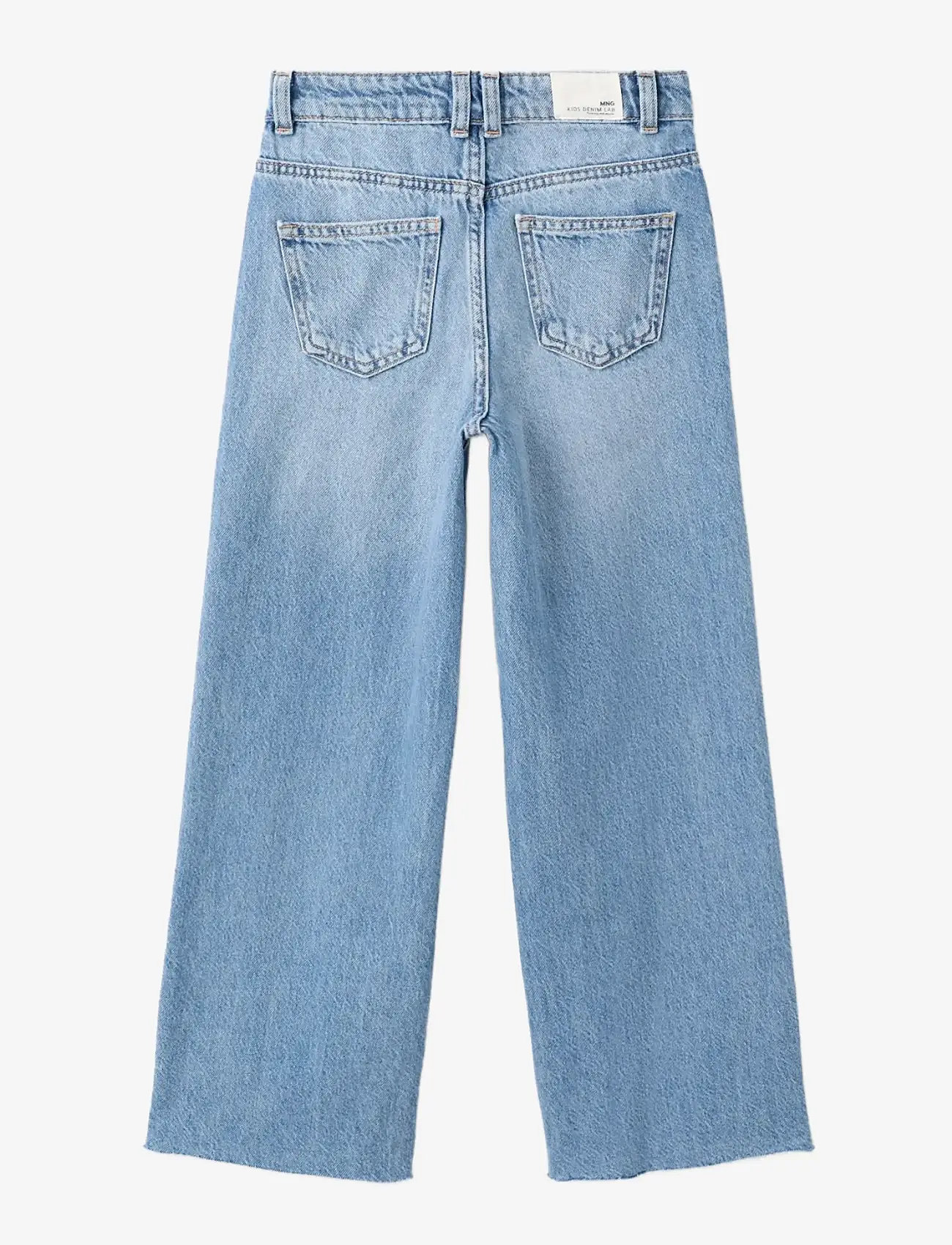Mango - Wide leg jeans with frayed hem - hosen mit weitem bein - open blue - 1