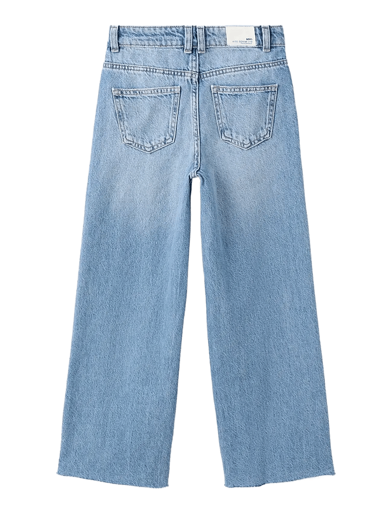 Mango - Wide leg jeans with frayed hem - hosen mit weitem bein - open blue - 1