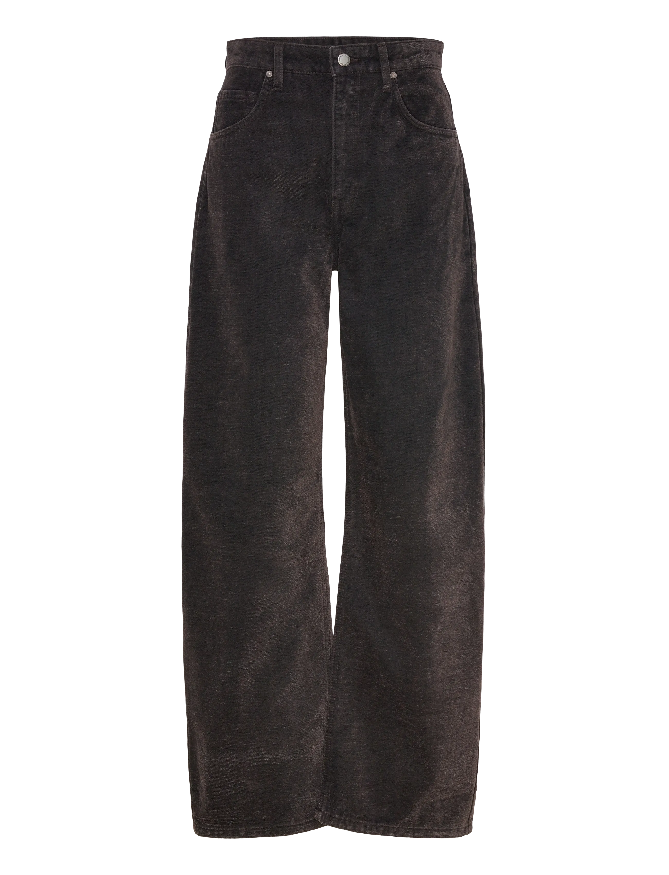 MANGO Samt Balloon Jeans Braun - 44 - Damen