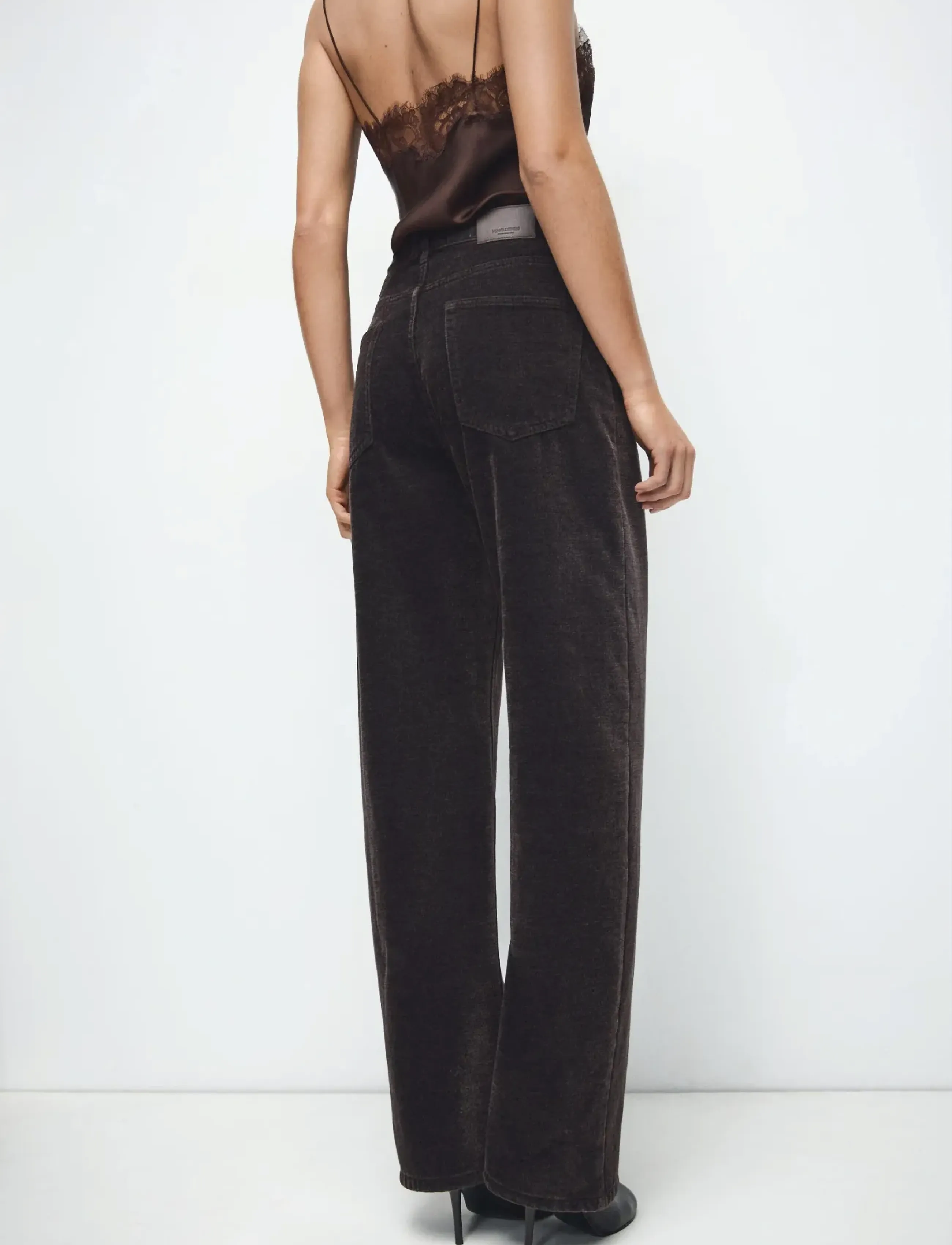 MANGO Velvet Balloon Jeans dam – bild 2
