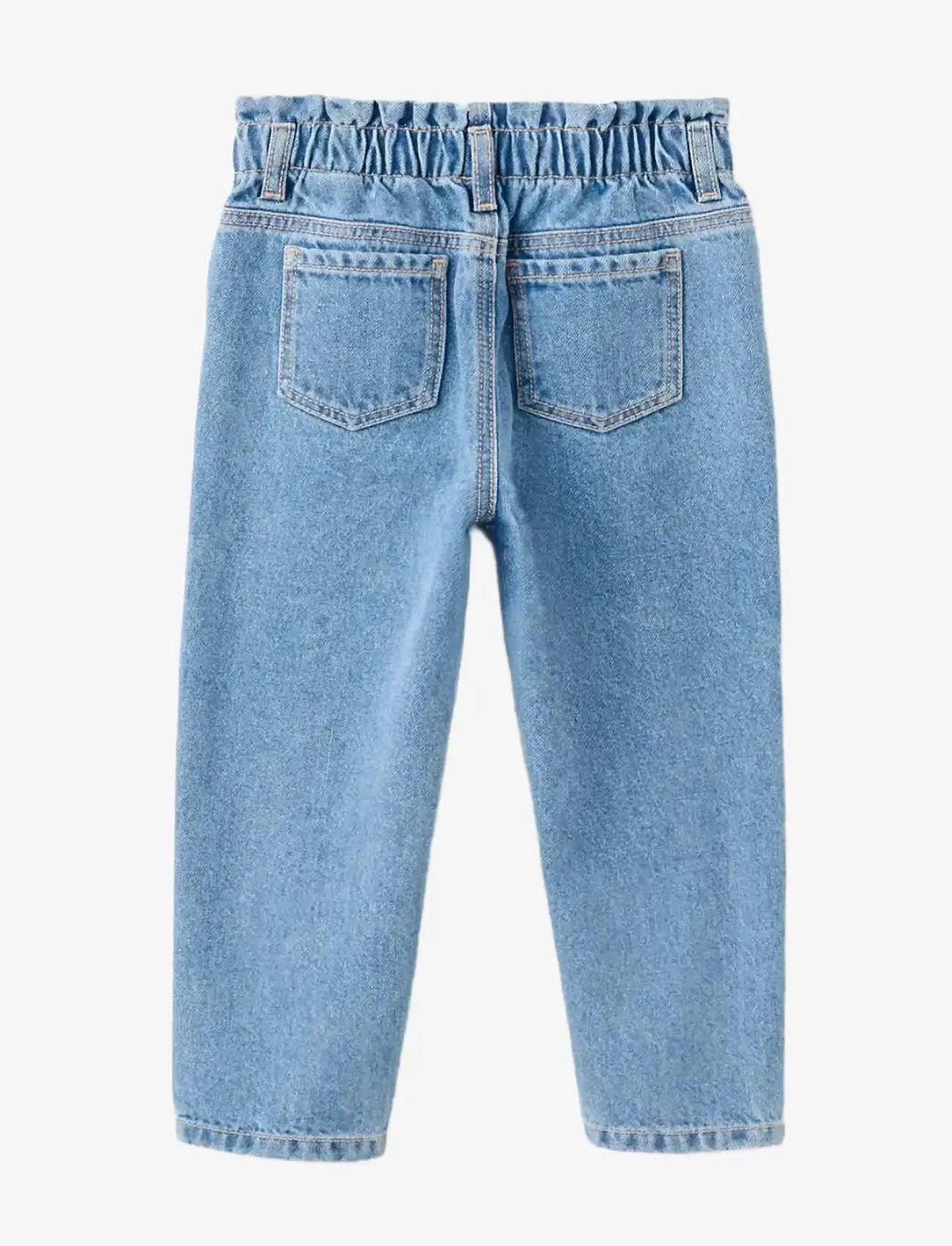 Mango - Paper bag jeans with buttons - regular jeans - open blue - 2