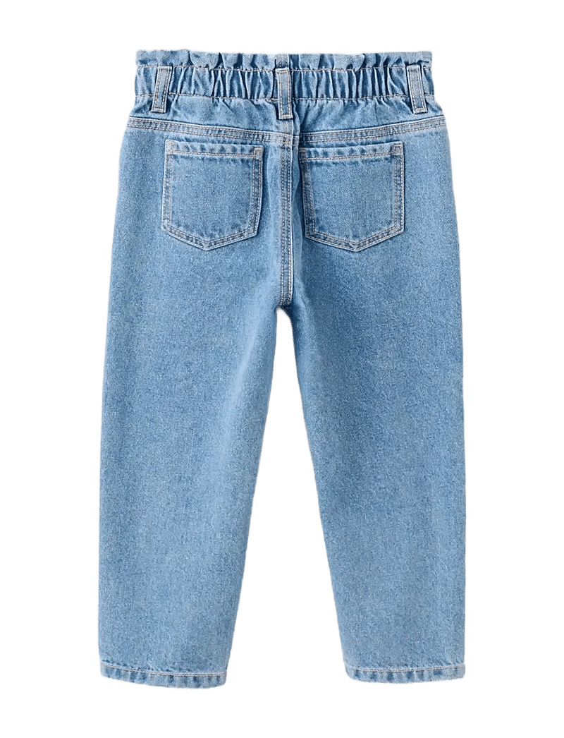 Mango - Paper bag jeans with buttons - regular jeans - open blue - 2