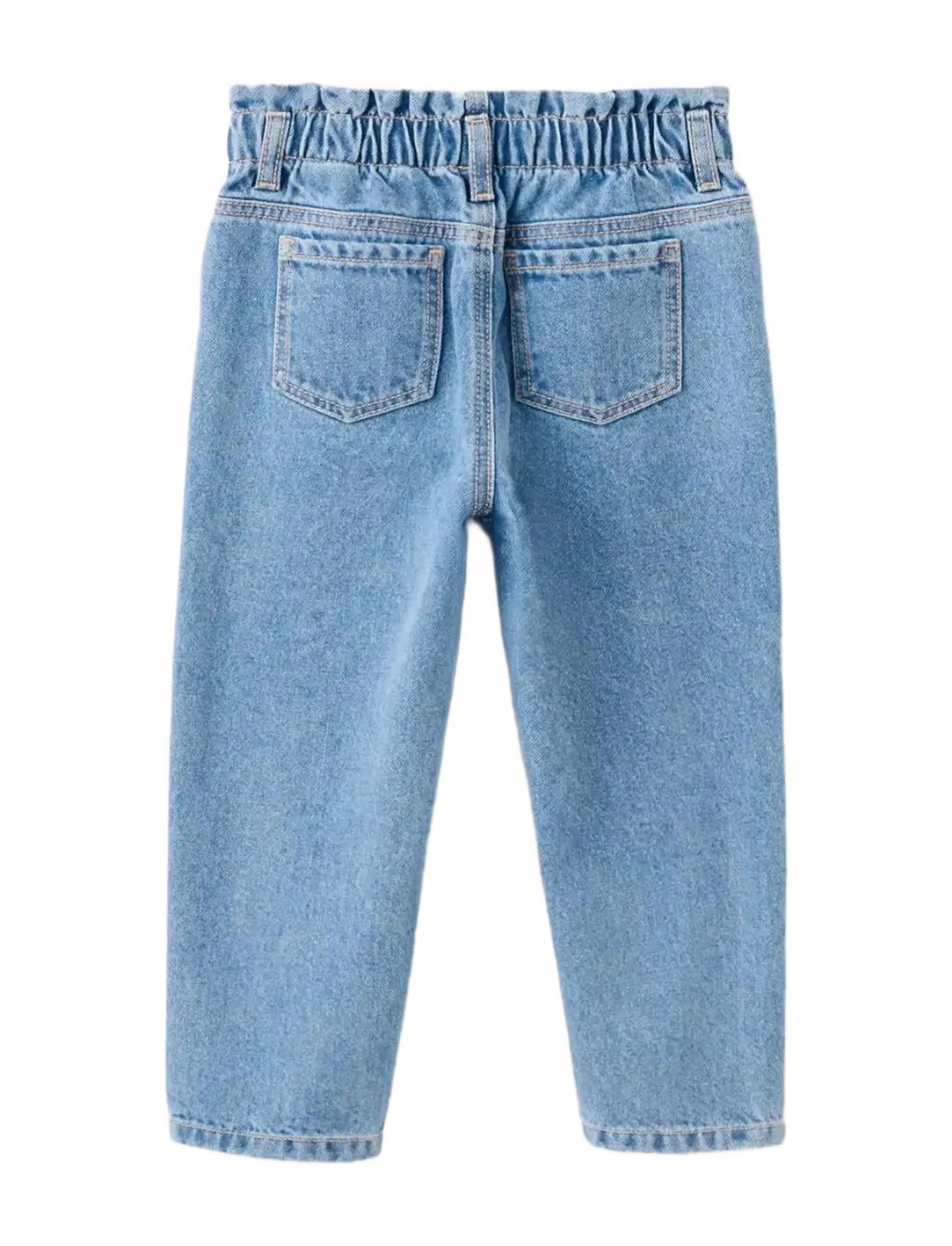 Mango - Paper bag jeans with buttons - regular jeans - open blue - 2