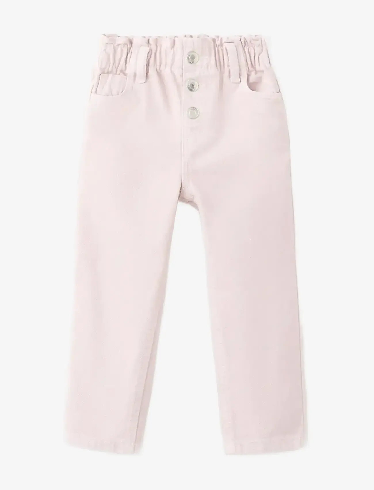 Mango - Paper bag jeans with buttons - regular jeans - pink - 0