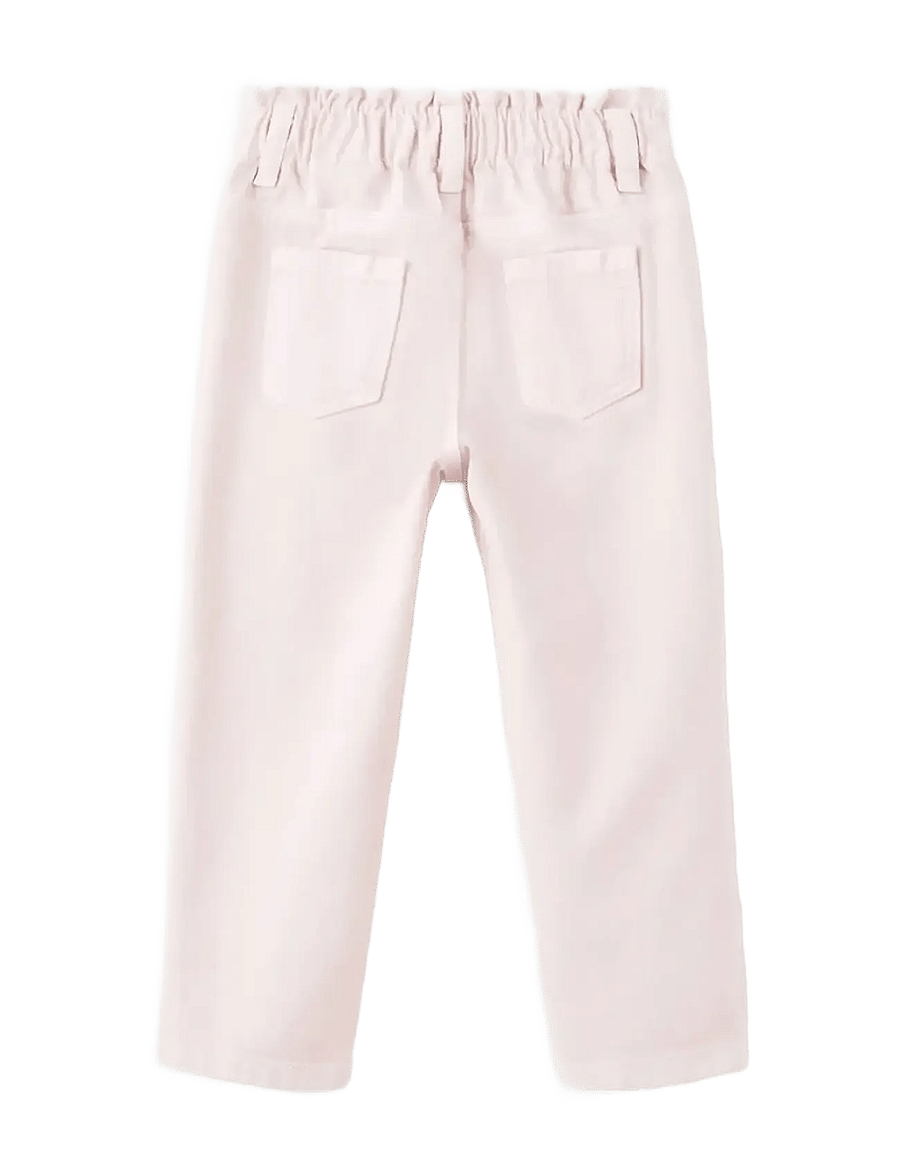Mango - Paper bag jeans with buttons - regular jeans - pink - 1