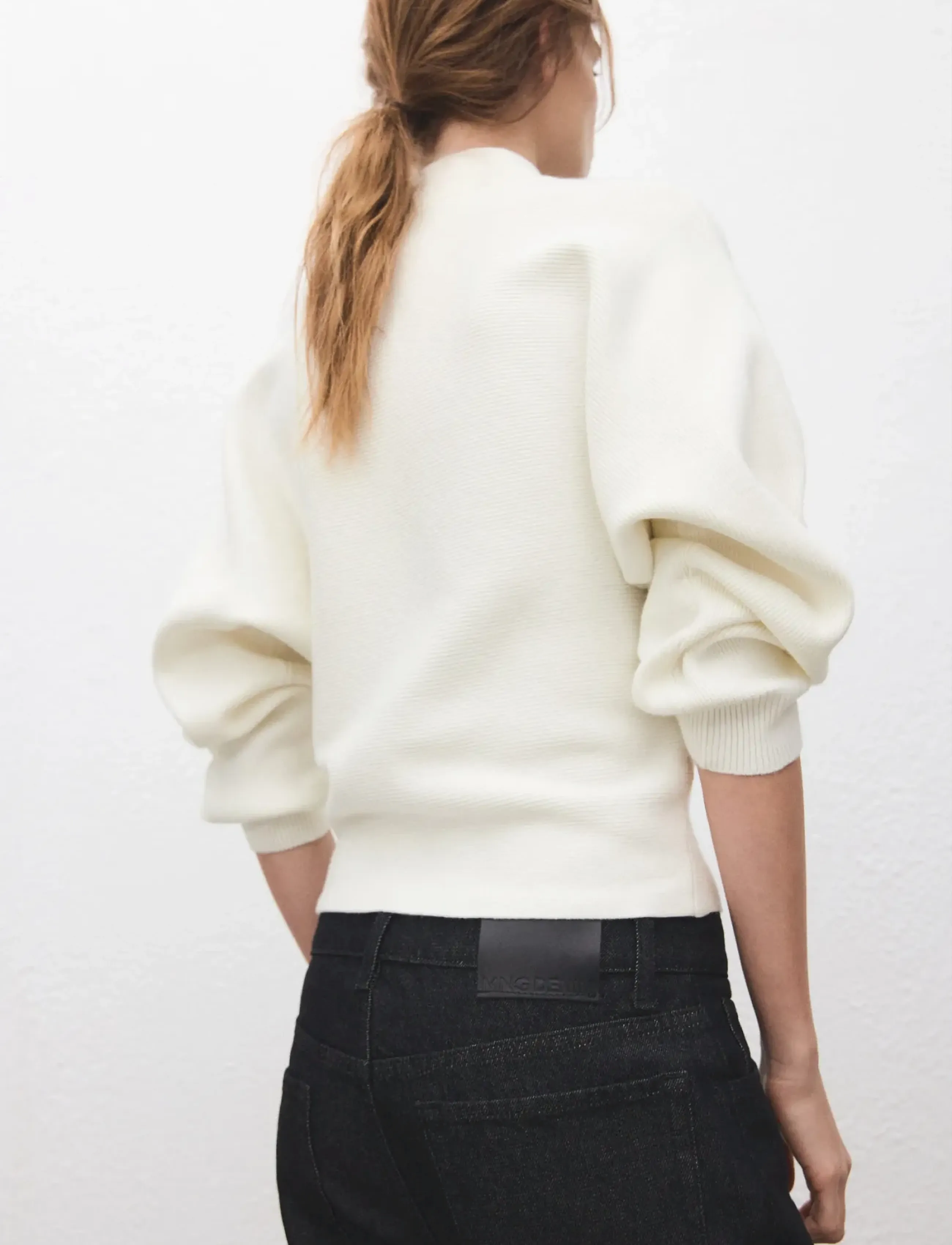 Mango - Turtleneck sweater with jewel buttons - stickade tröjor - light beige - 3