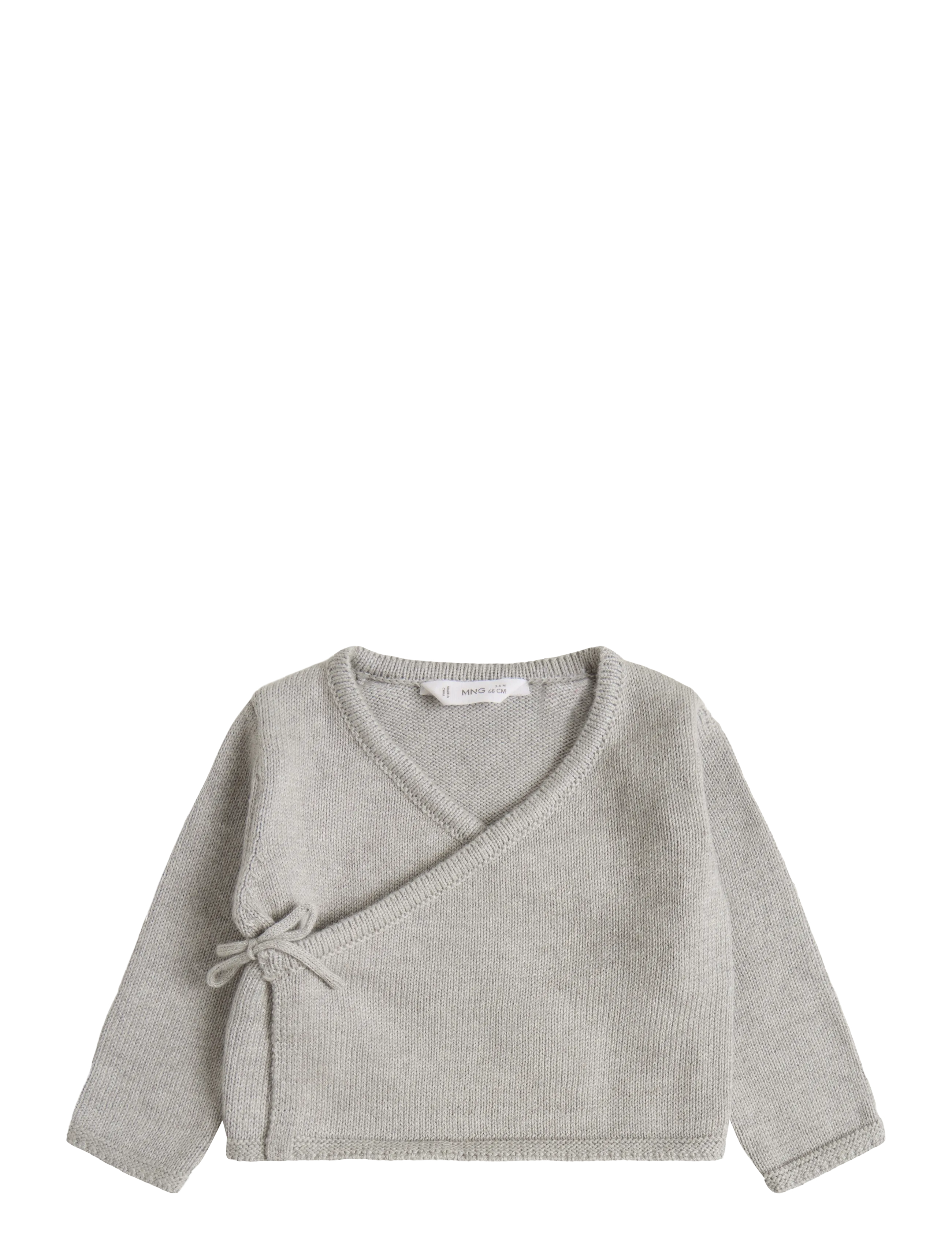 Mango Double-Breasted Cardigan, 1-3M, Knitwear, Grau - Cardigans, Kinder