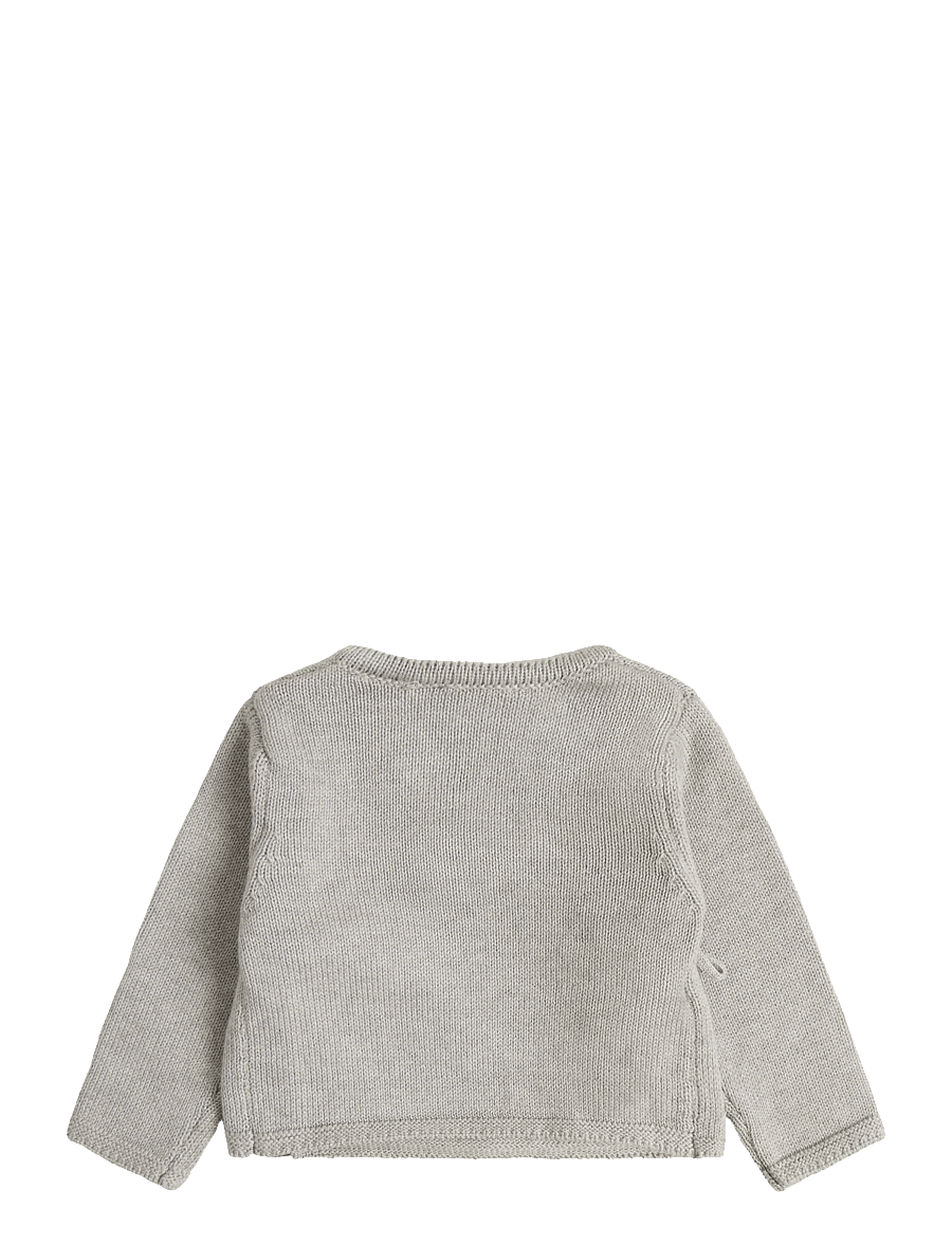 Mango - Double-breasted cardigan - cardigans - lt pastel grey - 1