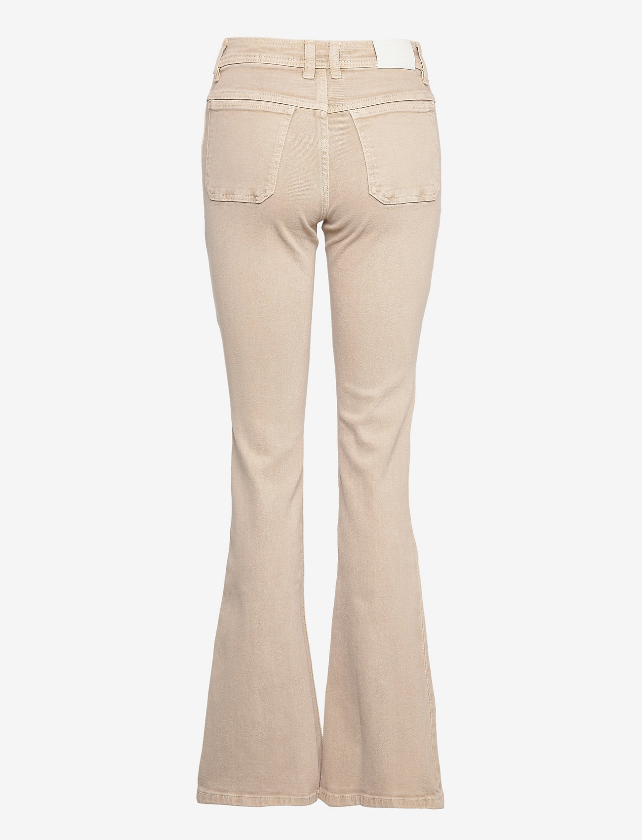 Mango - Flared jeans with pocket - beige - 1