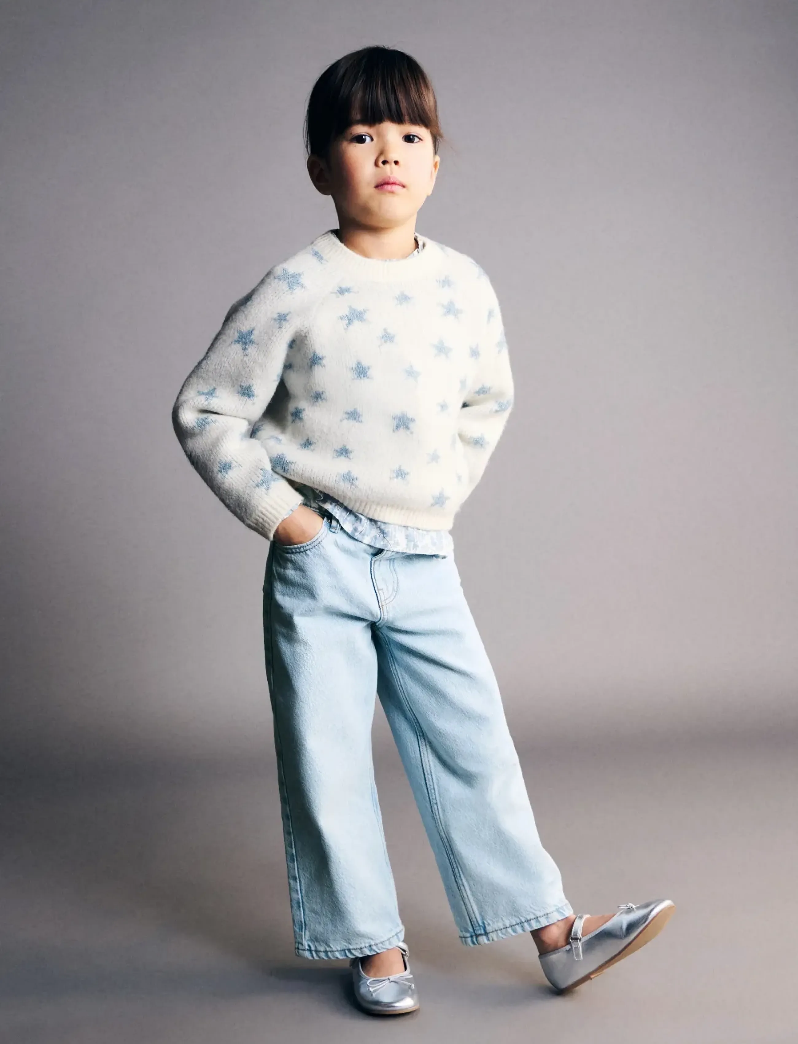 Mango Jeans culotte mid-waist comfort - Jeans - OPEN BLUE / blue