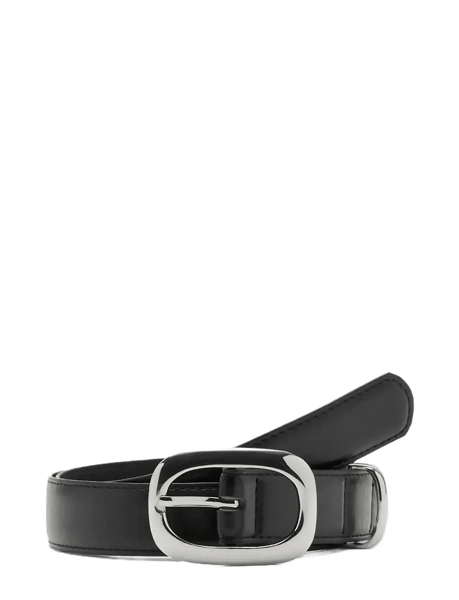 Mango - Square buckle belt - vardagsskärp - black - 0