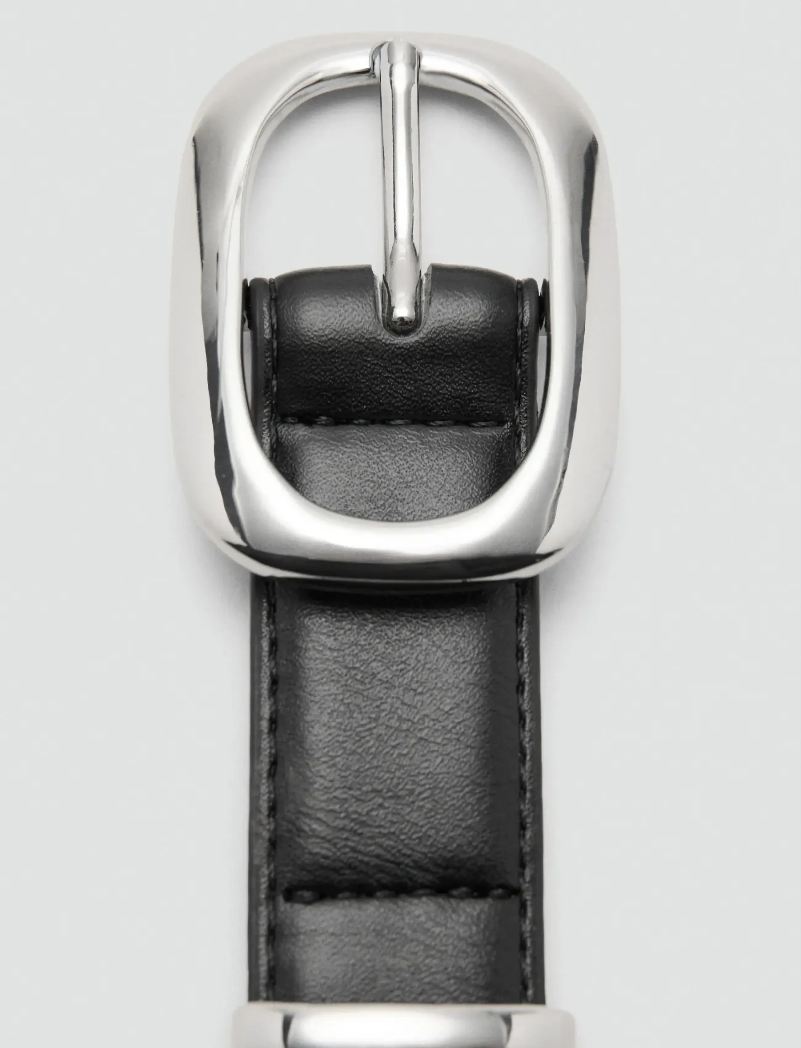 Mango - Square buckle belt - lowest prices - black - 1