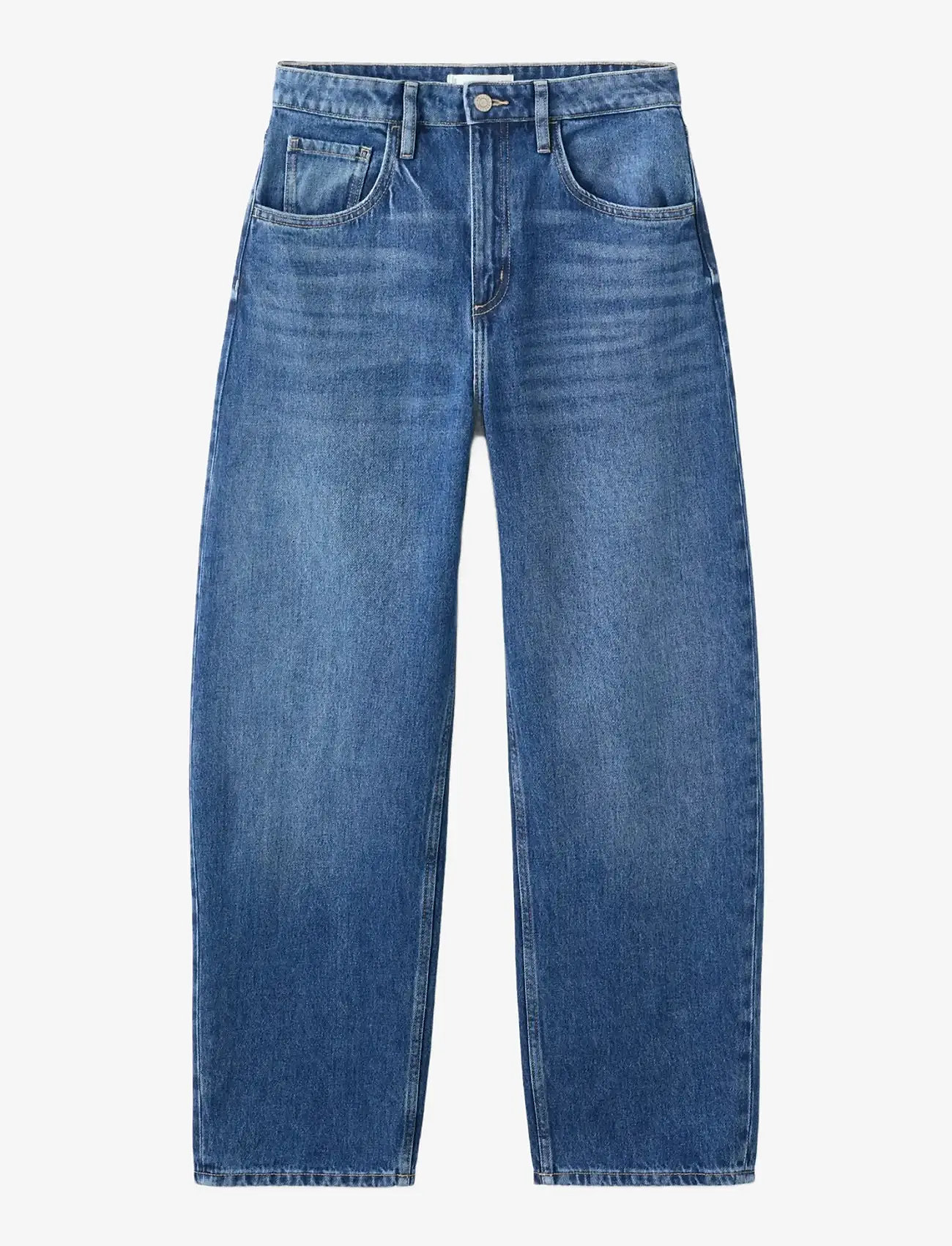 Mango - High-waisted barrel jeans - laveste priser - open blue - 1