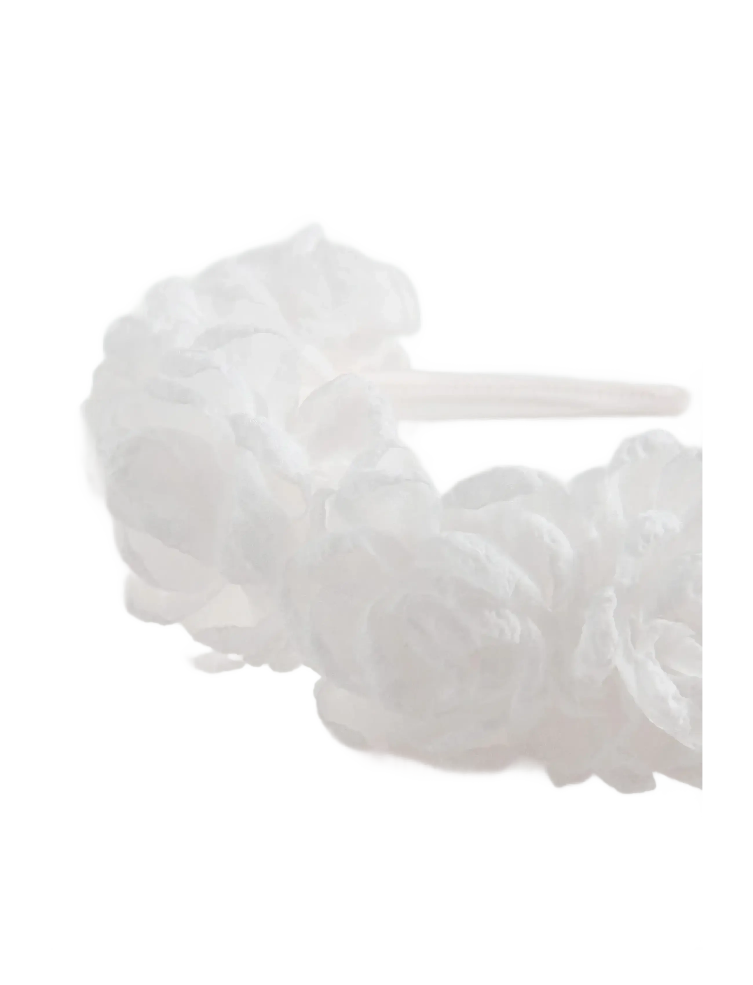 Mango - Flower hairband - accessories - white - 1