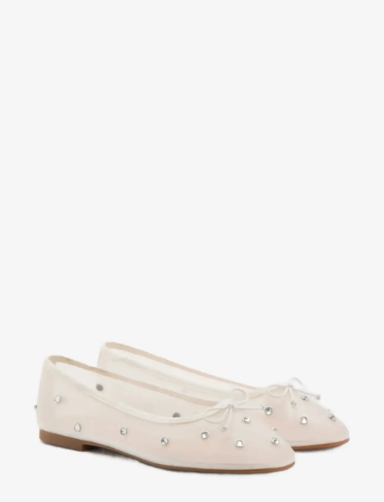 Mango - Rhinestone ballet flats - natural white - 1