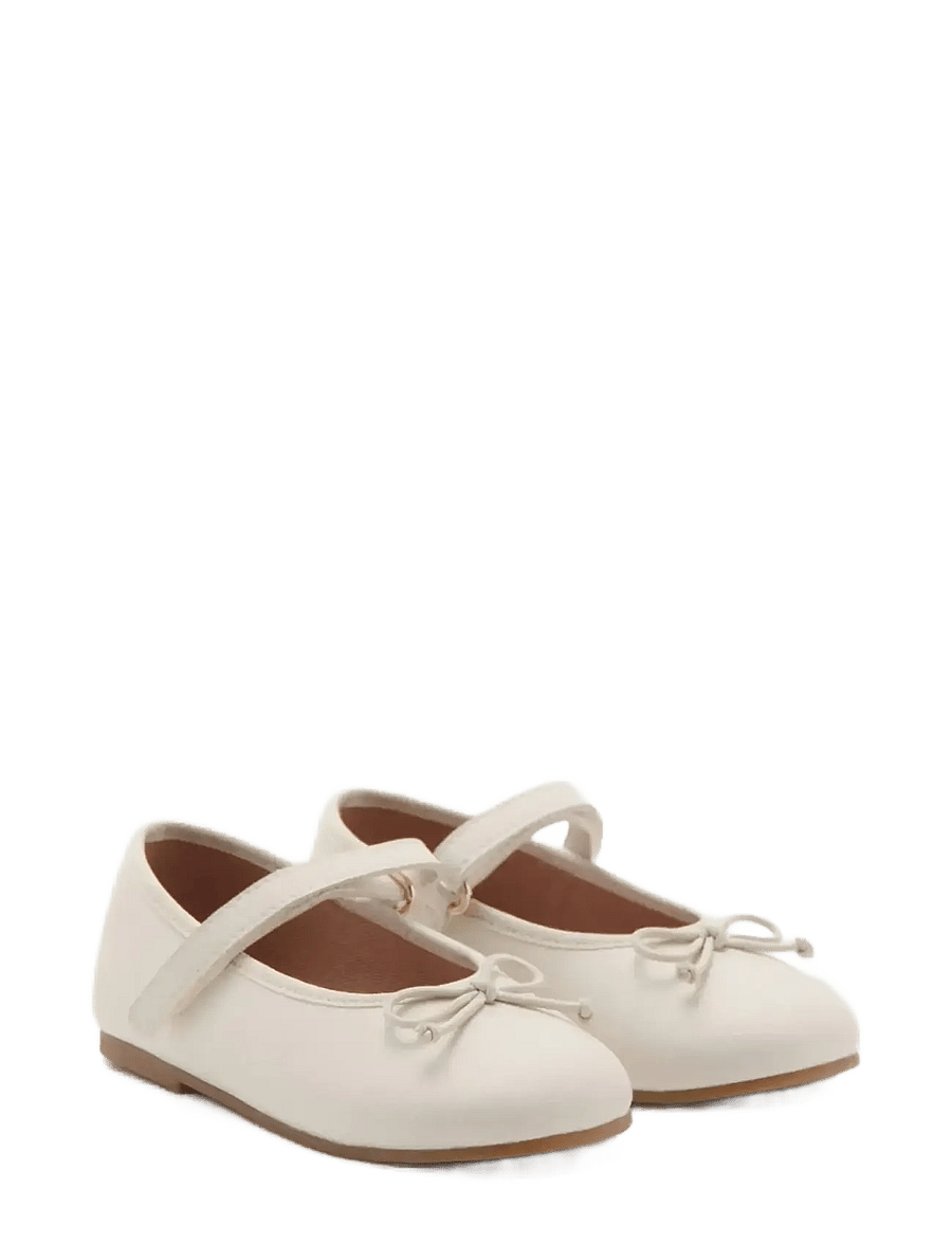 Mango - Ballerinas with strip and bow detail - ballerinaskor & slip-ons - natural white - 1