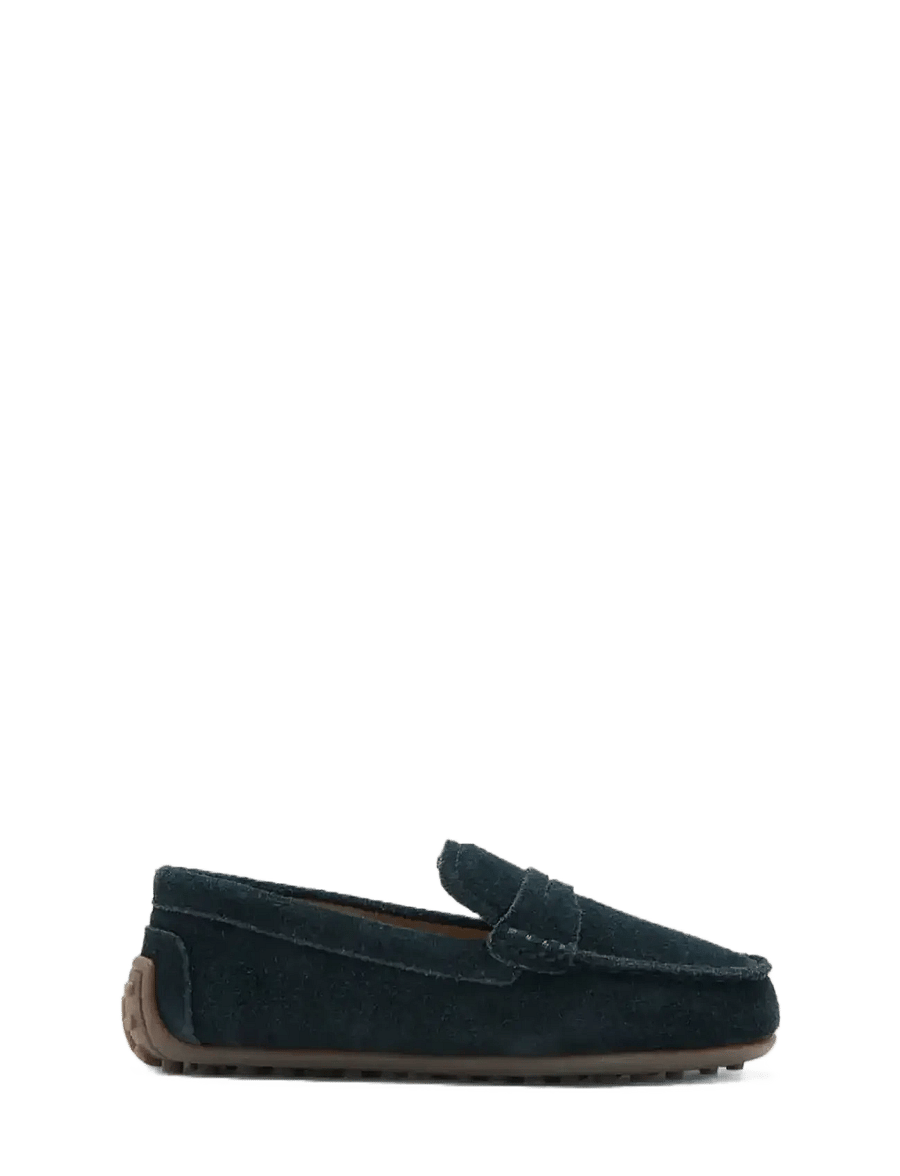 Mango - Leather loafers - niedriger schnitt - medium blue - 0