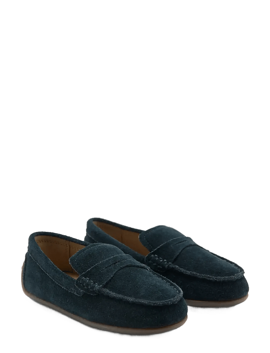 Mango - Leather loafers - niedriger schnitt - medium blue - 1
