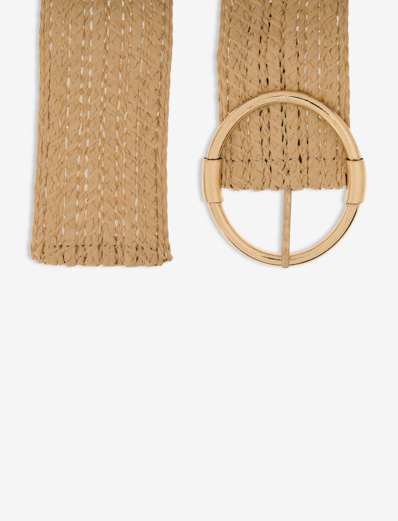 Mango - Rounded buckle belt - ecru - 3