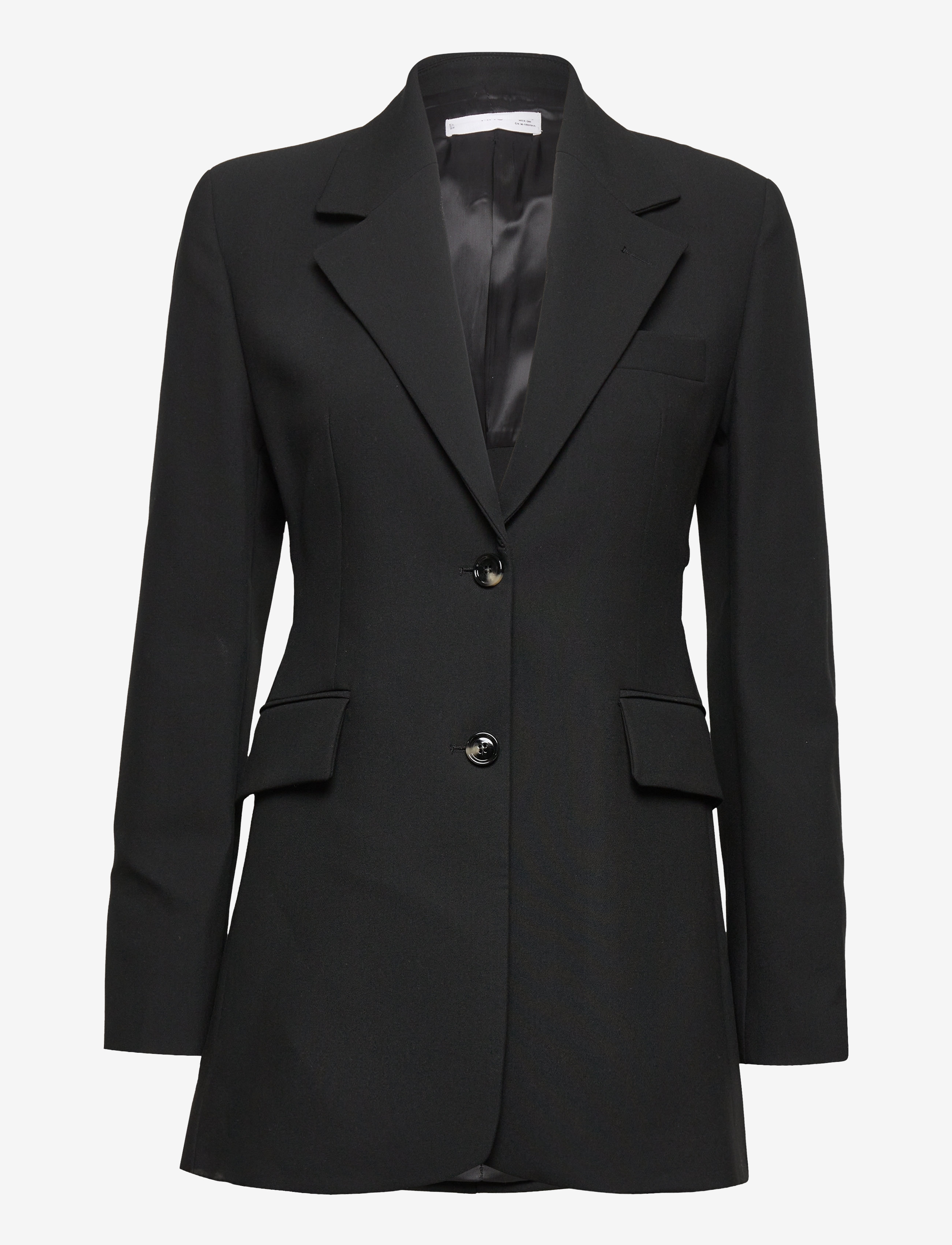 Structured jacket with cut-out - BLACK