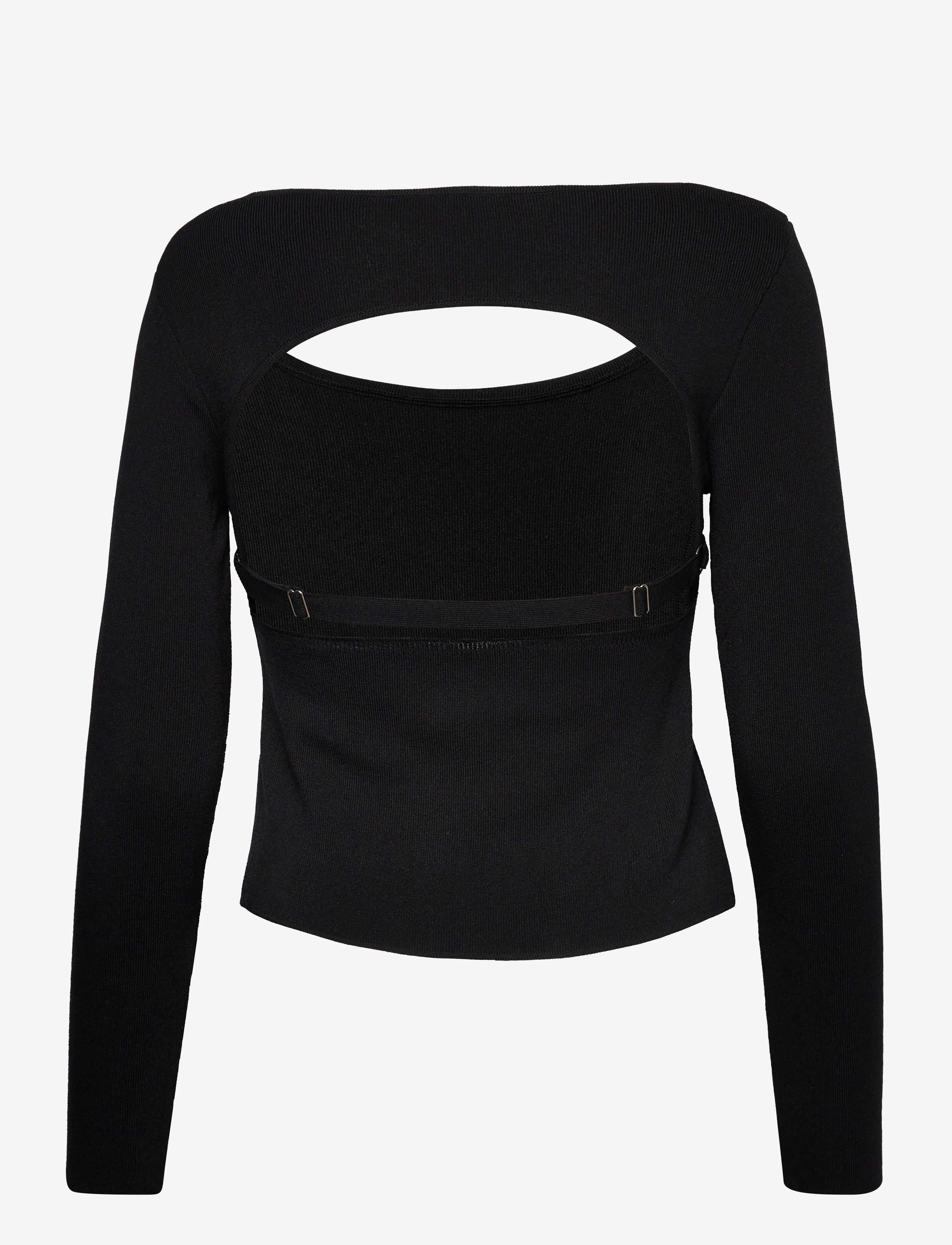 Mango - Open-back sweater - langærmede toppe - black - 1