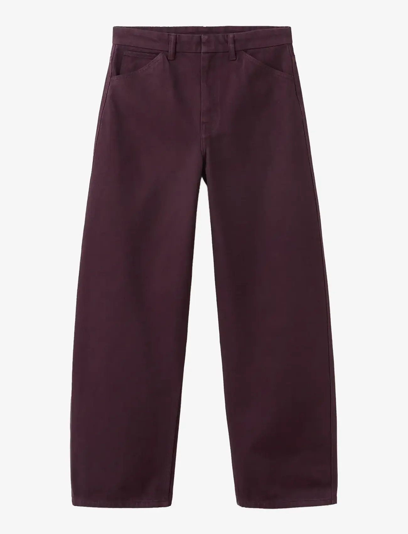 Mango - Mid-rise balloon jeans - barrel jeans - dark red - 1