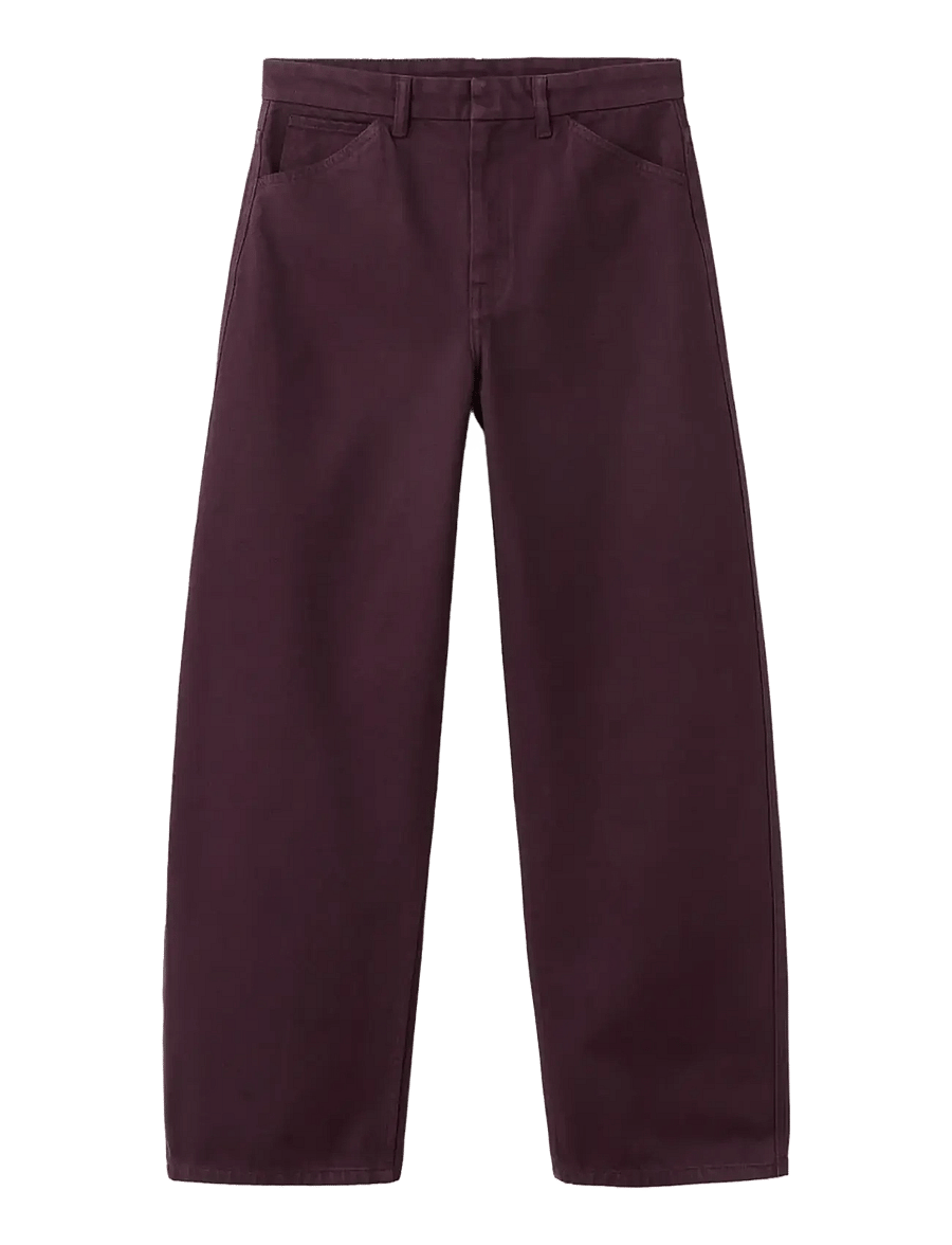 Mango - Mid-rise balloon jeans - barrel jeans - dark red - 1
