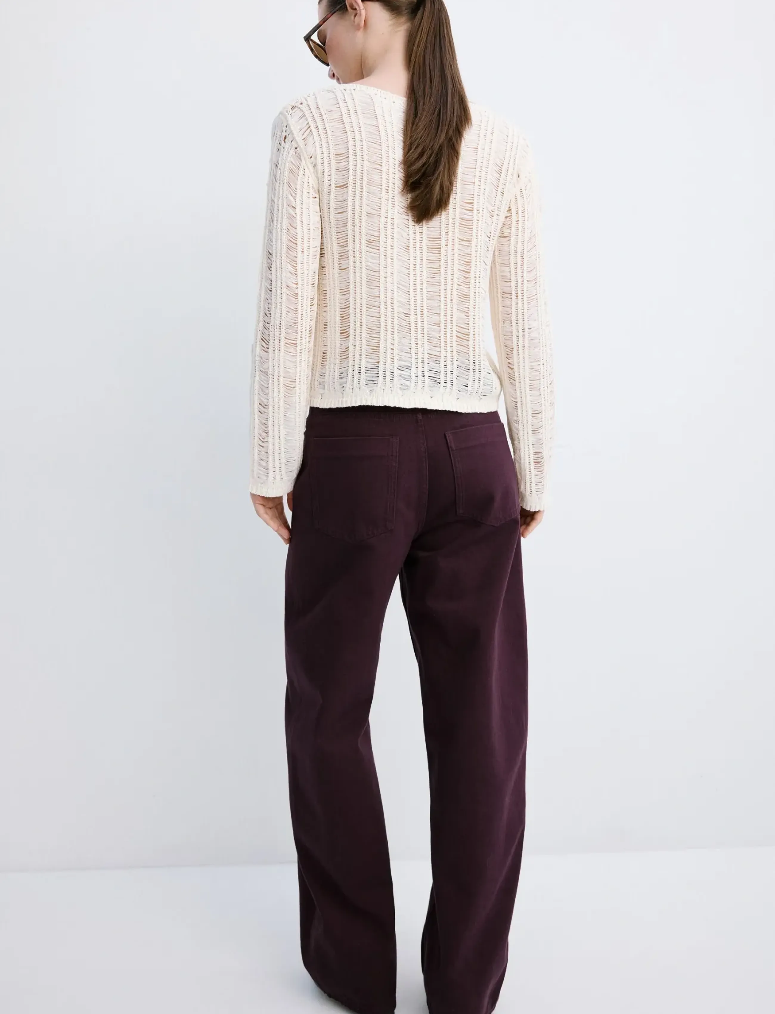 Mango - Mid-rise balloon jeans - madalaimad hinnad - dark red - 2