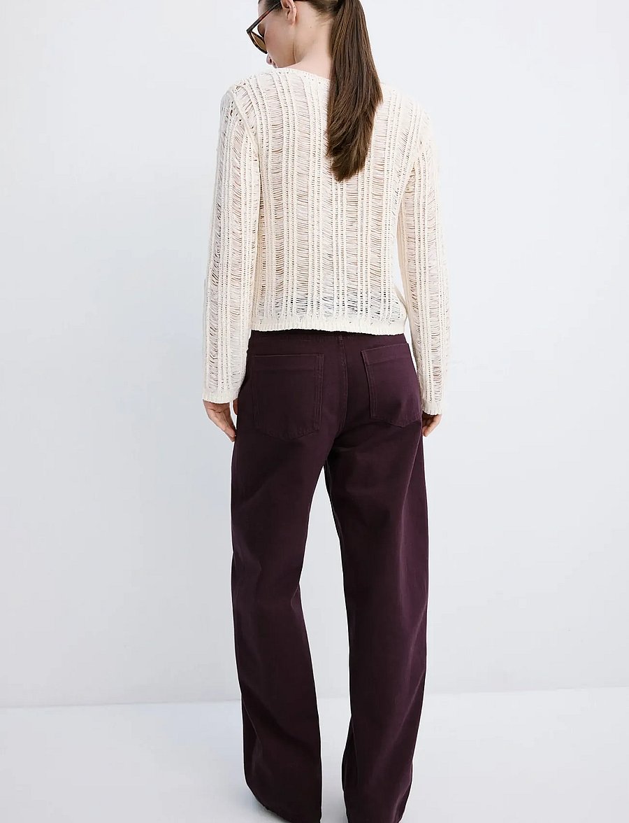 Mango - Mid-rise balloon jeans - barrel jeans - dark red - 2