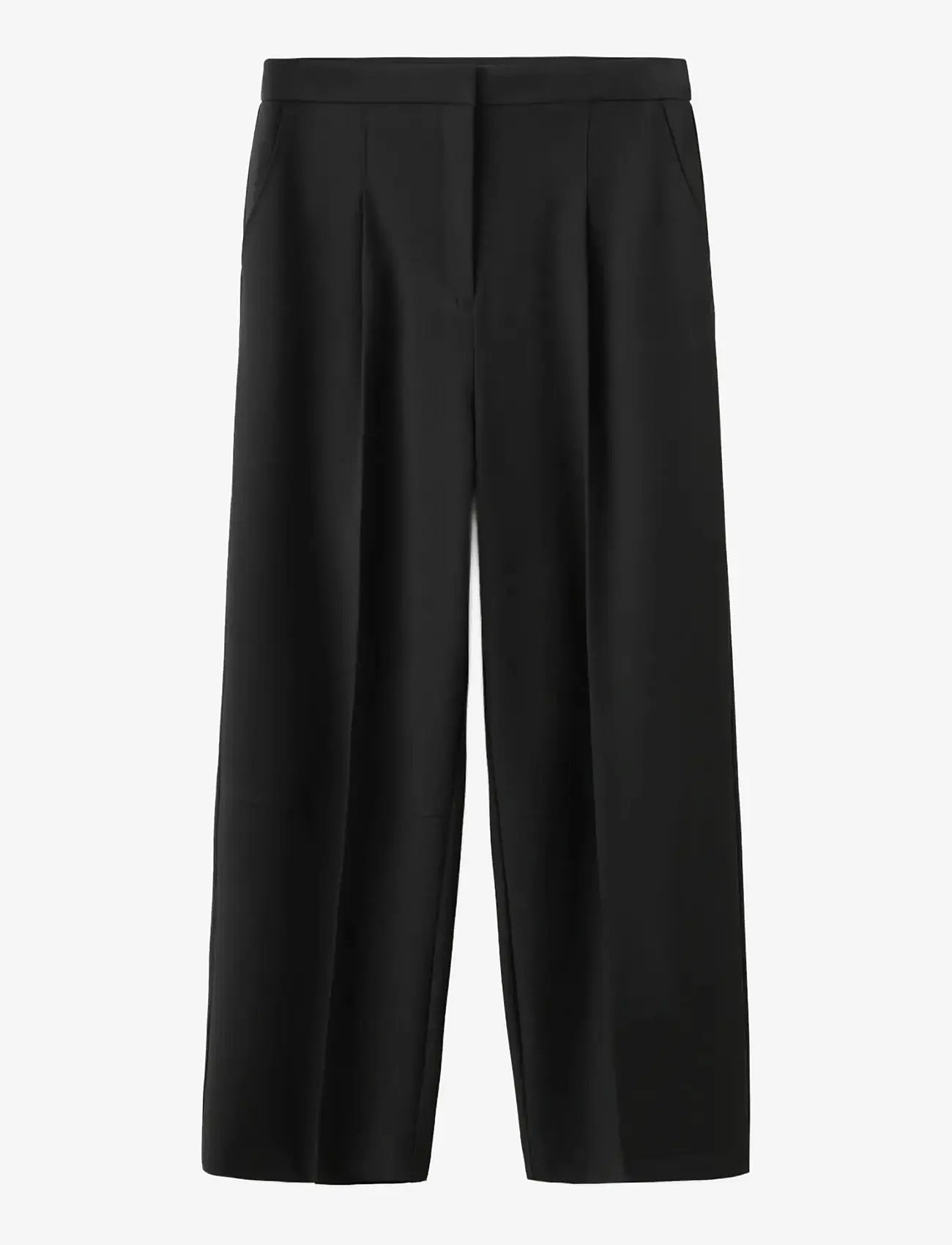 Mango - Straight-fit pleated trousers - formell - black - 1