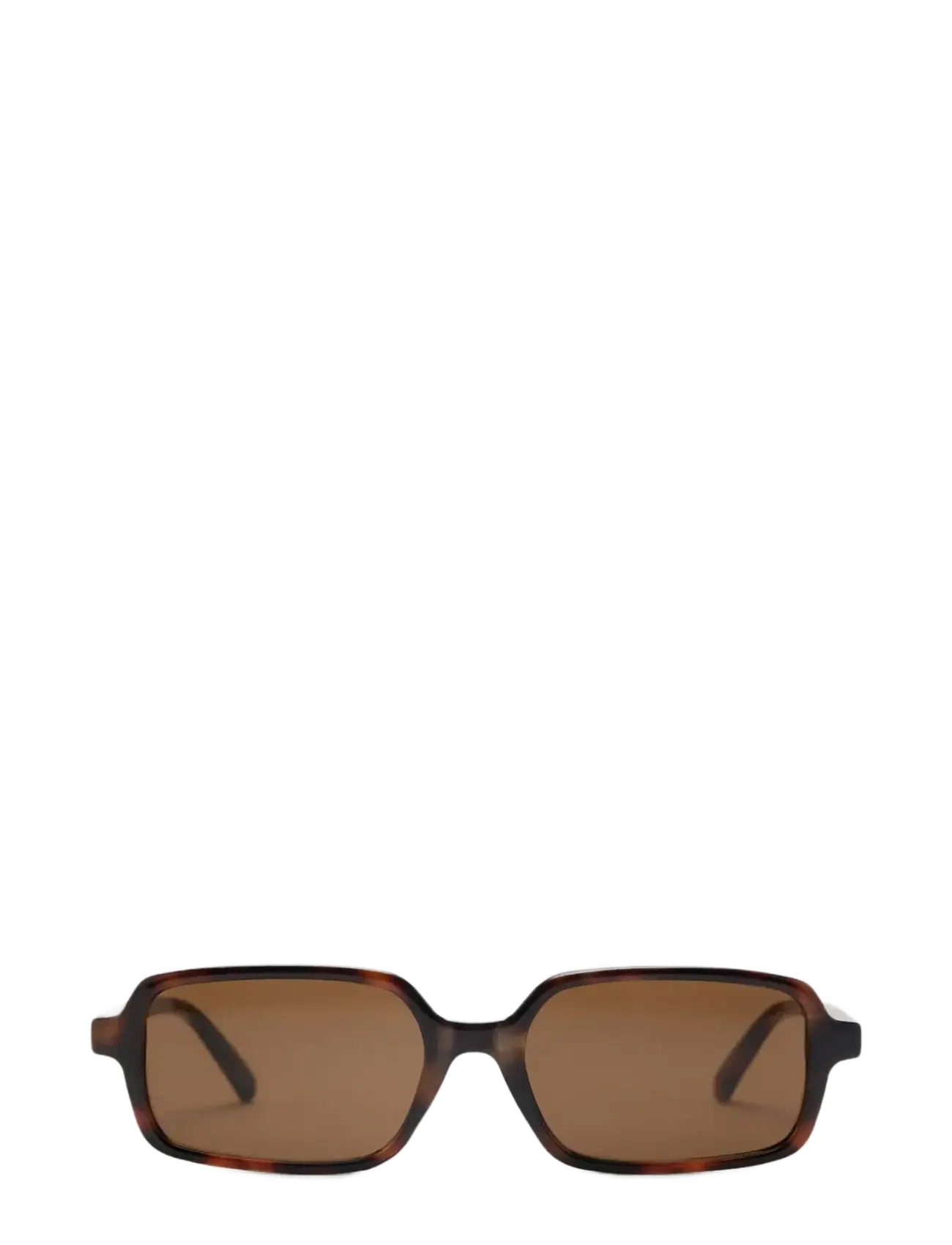Mango Semi-Transparent Frame Sunglasses, Kvinder, Rektangulære Skildpadde Solbriller, Brun, Str: ONE SIZE