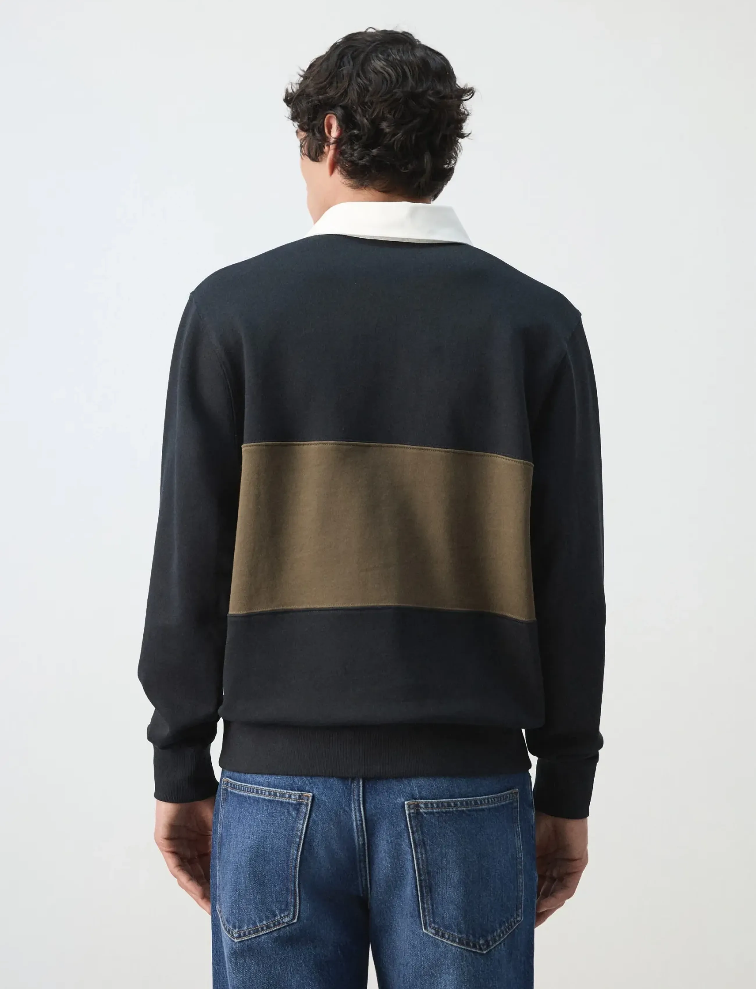 Mango - 100% cotton polo sweatshirt - kollektioner - navy - 2