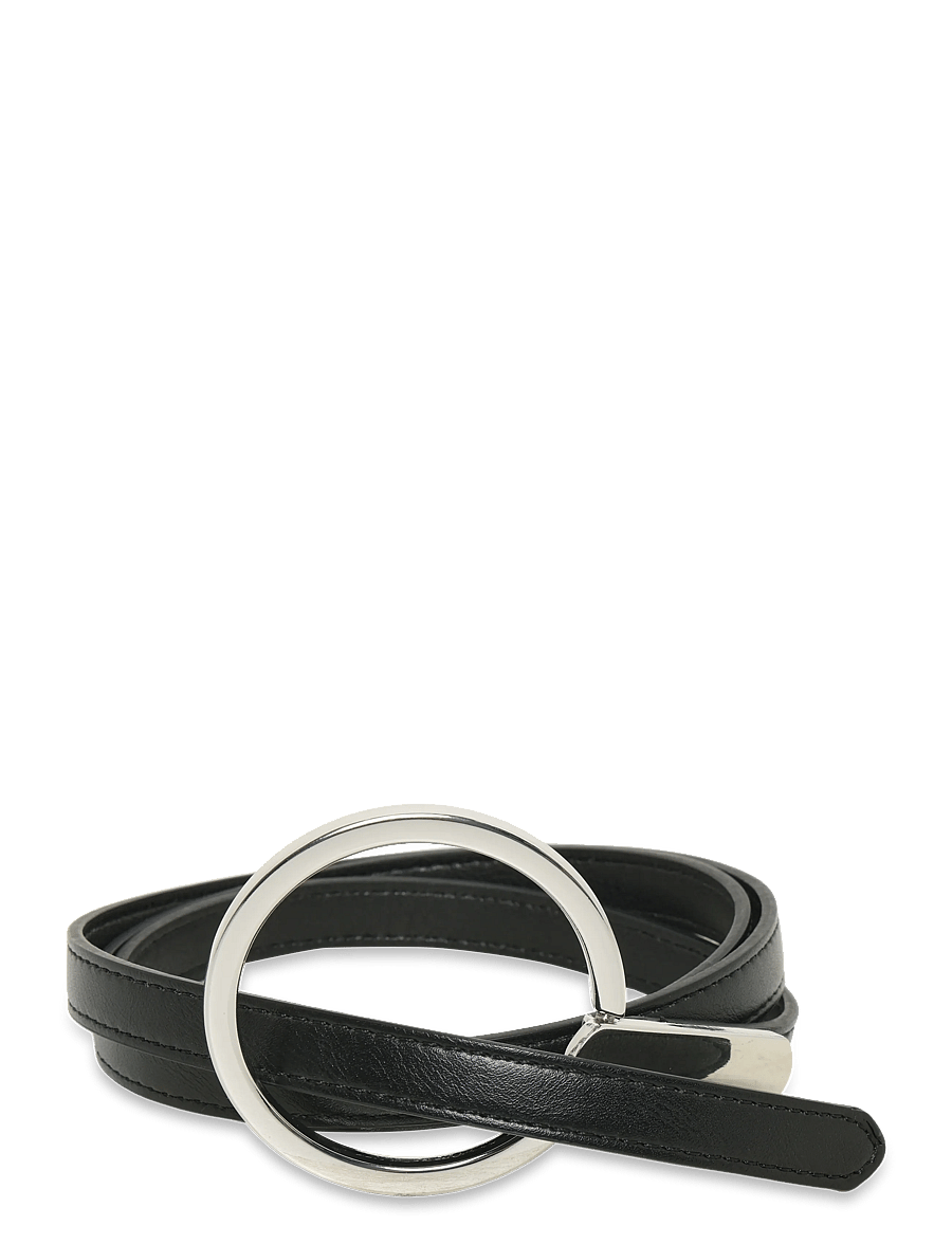Mango - Thin belt with maxi-buckle - vardagsskärp - black - 0
