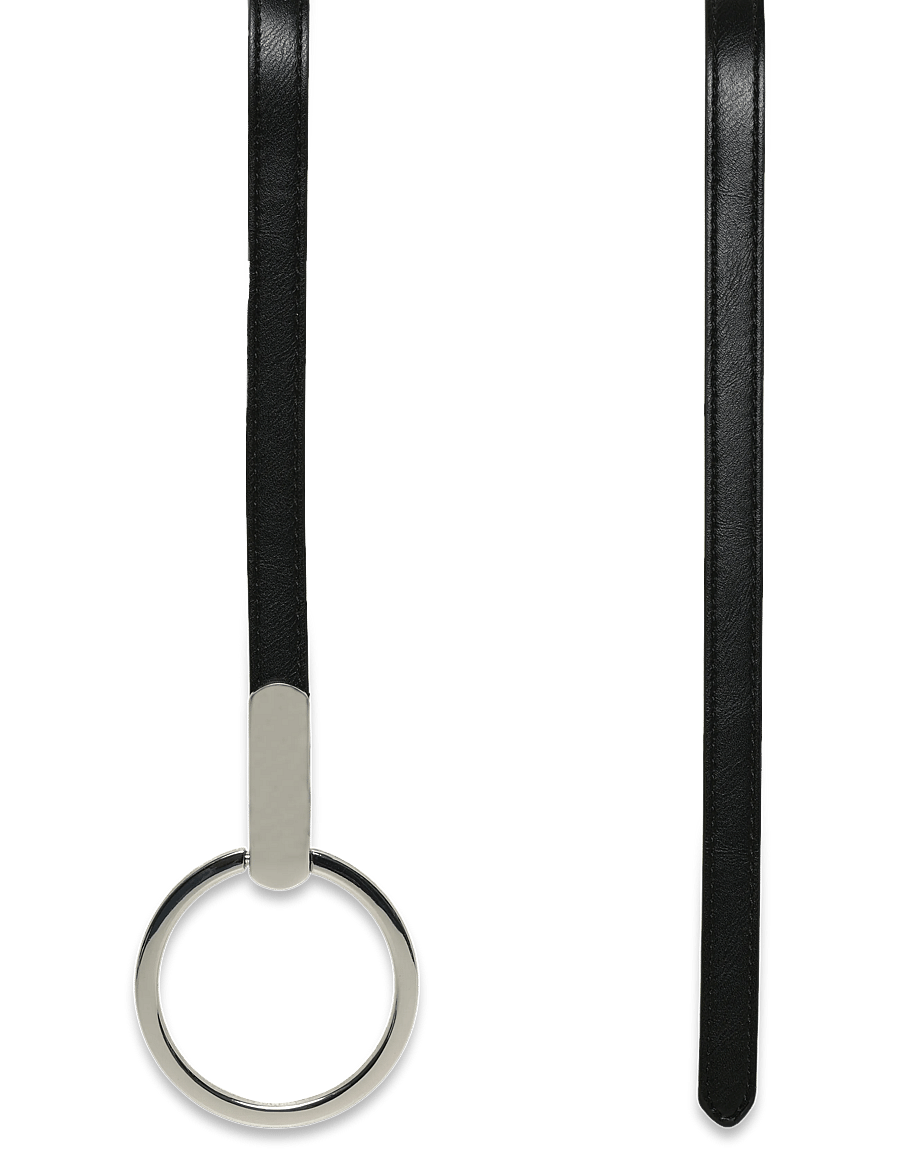 Mango - Thin belt with maxi-buckle - vardagsskärp - black - 1