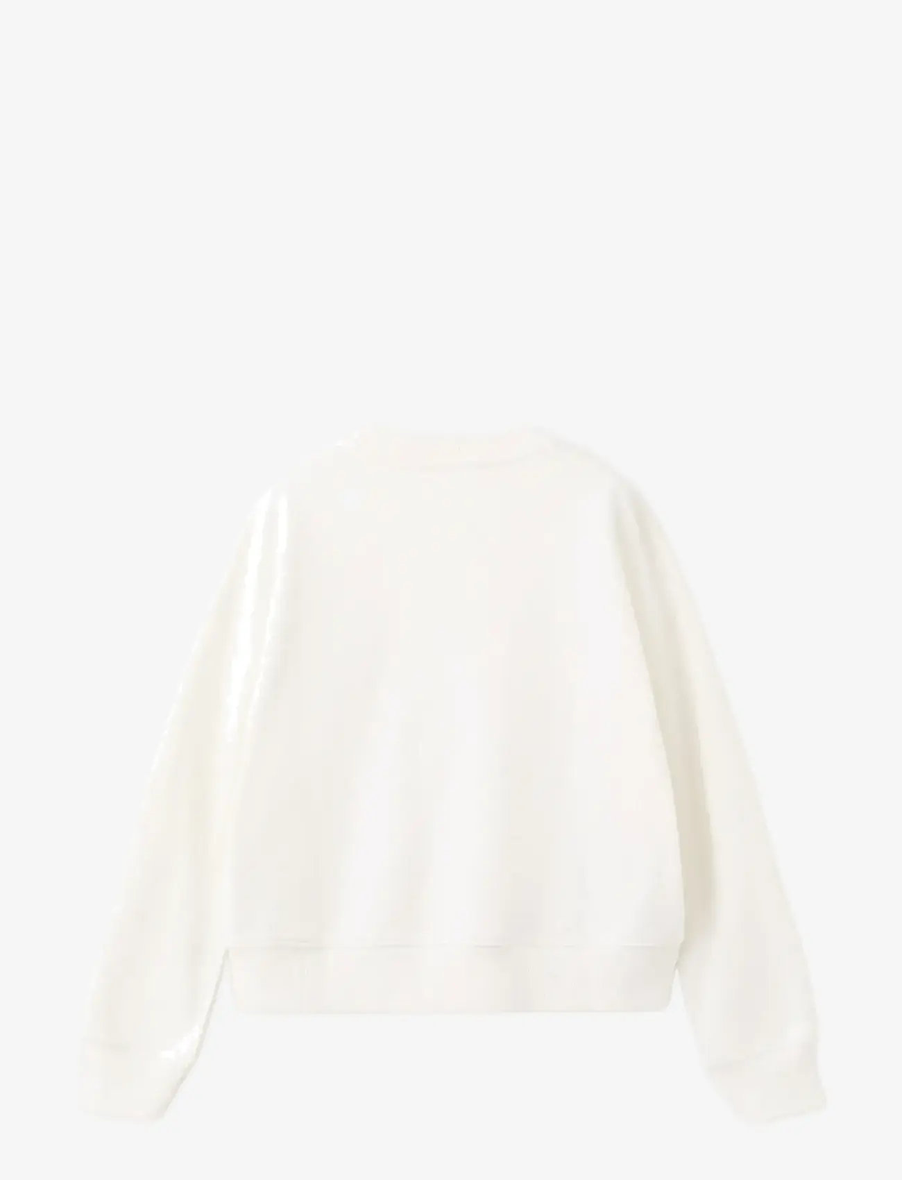 Mango - Cotton sweatshirt with text - sweatshirts - natural white - 1
