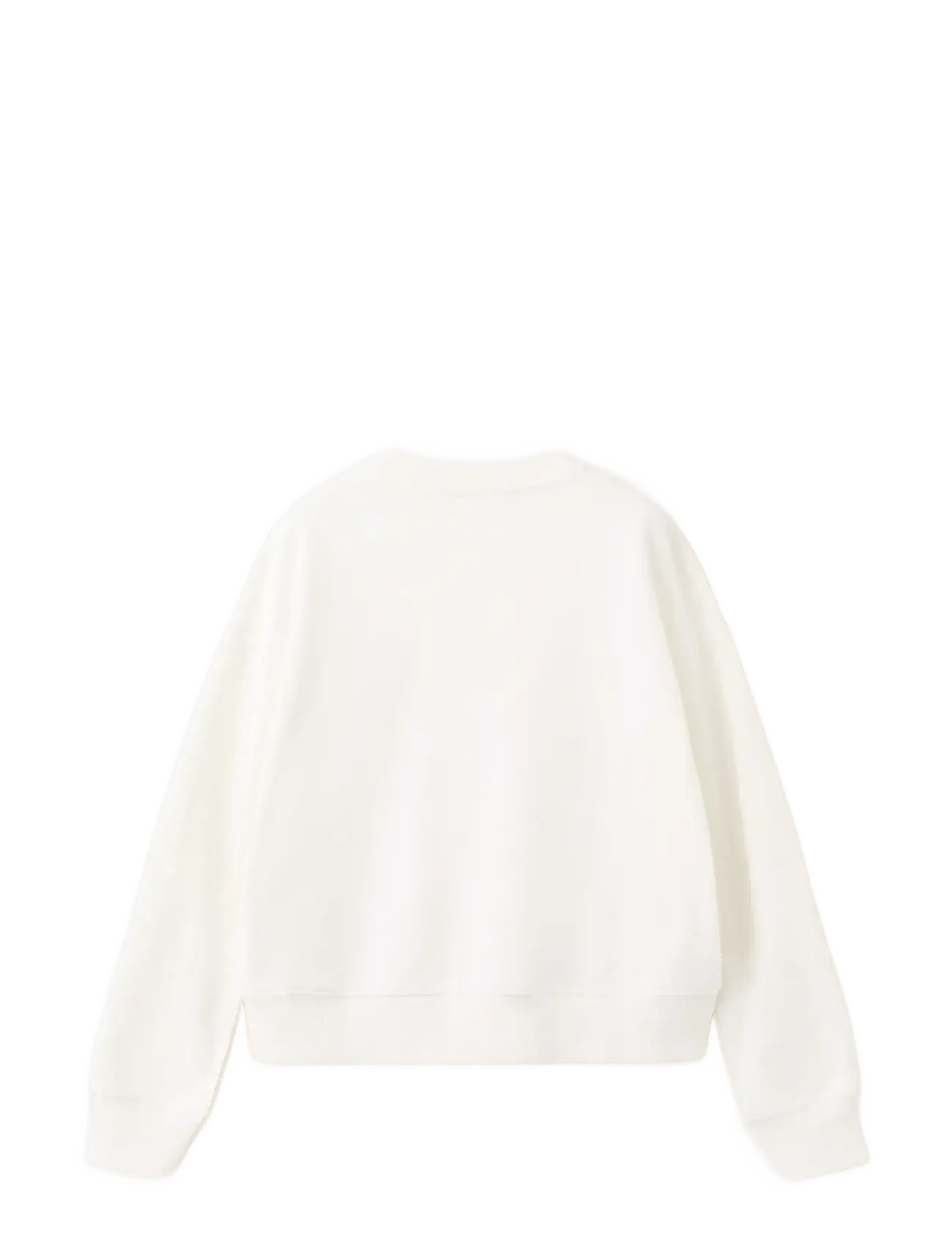 Mango - Cotton sweatshirt with text - sweatshirts - natural white - 1