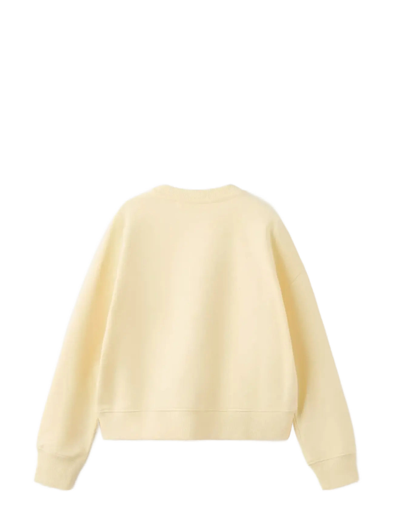 Mango - Cotton sweatshirt with text - sweatshirts - yellow - 2