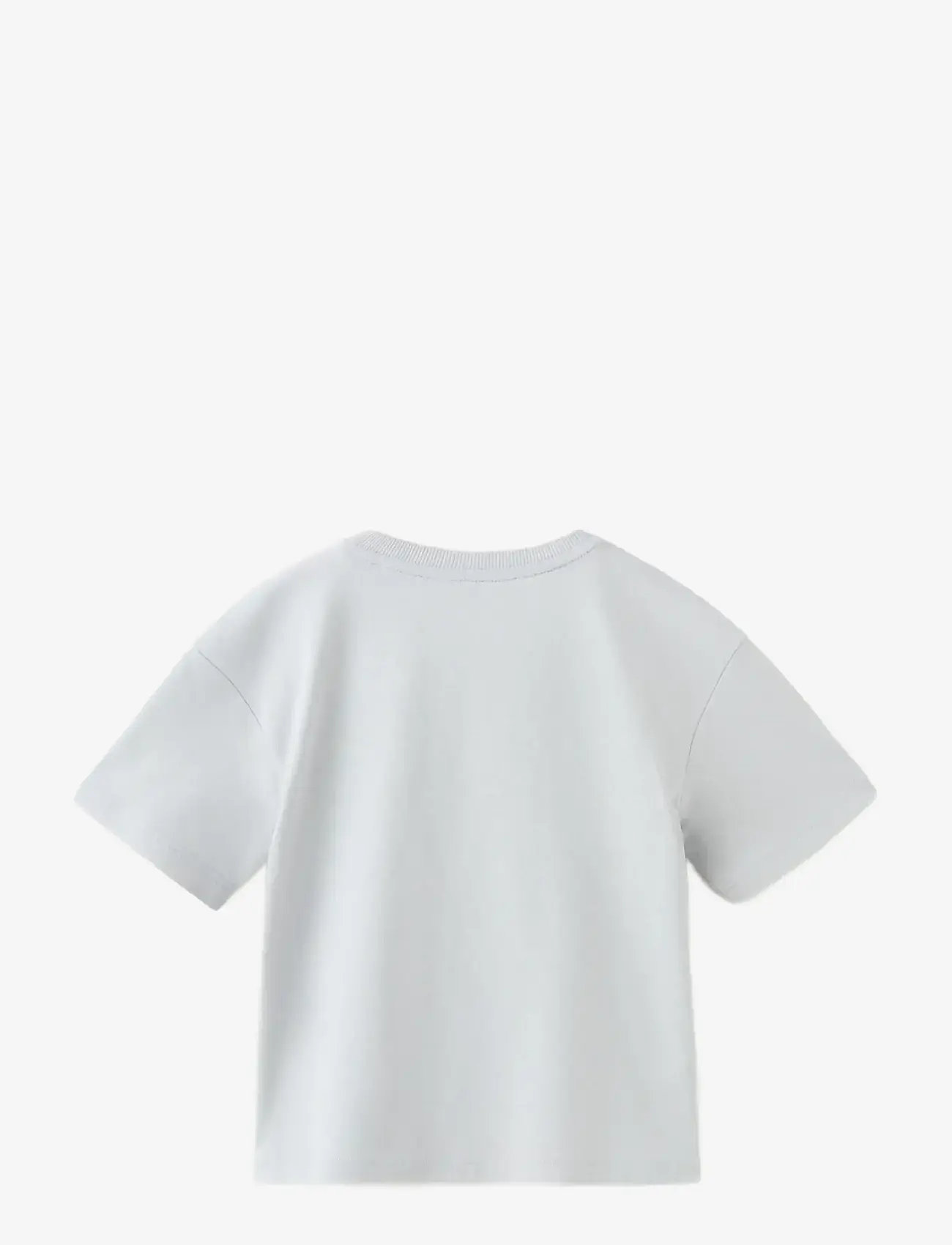 Mango - Printed cotton-blend t-shirt - kortærmede t-shirts - lt-pastel blue - 1
