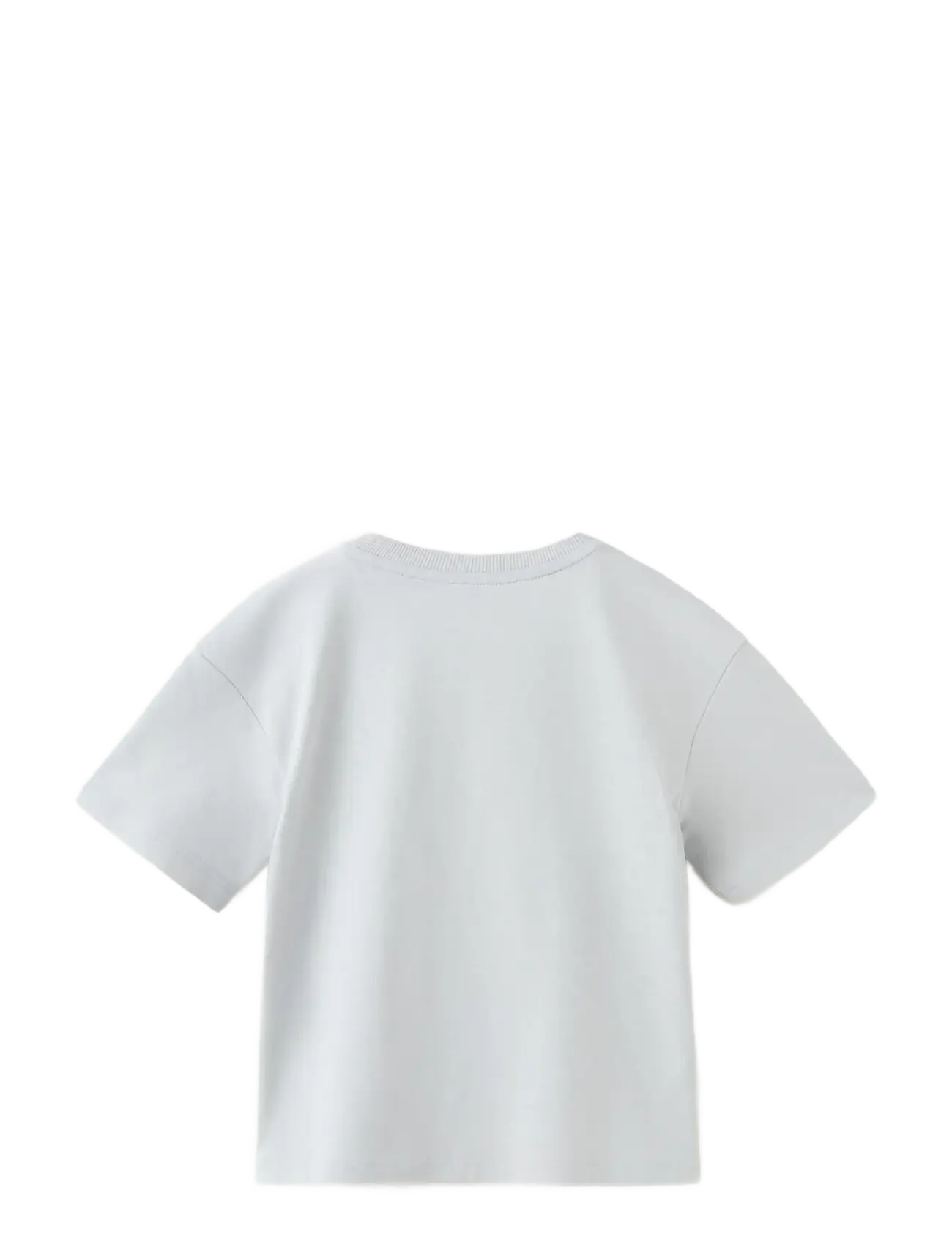 Mango - Printed cotton-blend t-shirt - kortärmade t-shirts - lt-pastel blue - 1