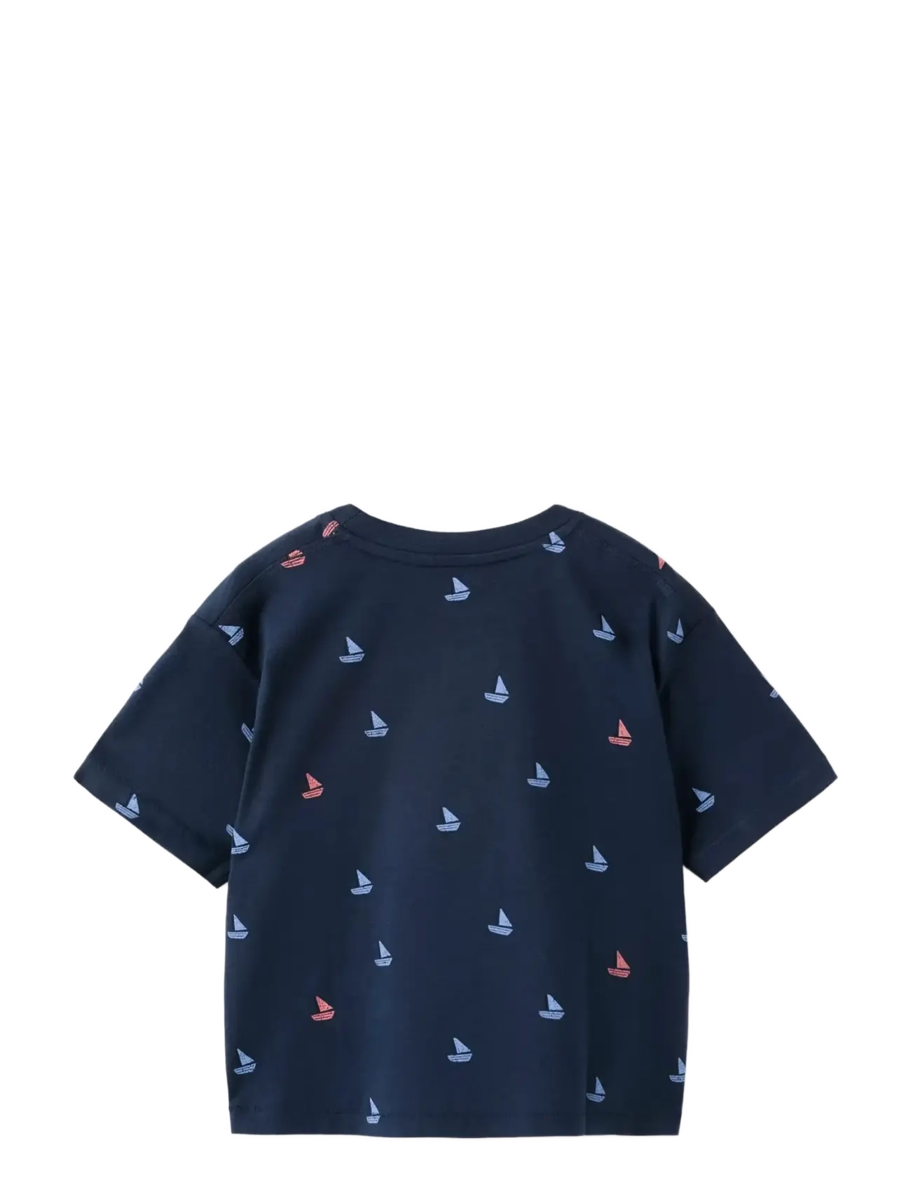 Mango - Printed t-shirt with boat print - kortærmede t-shirts - navy - 1